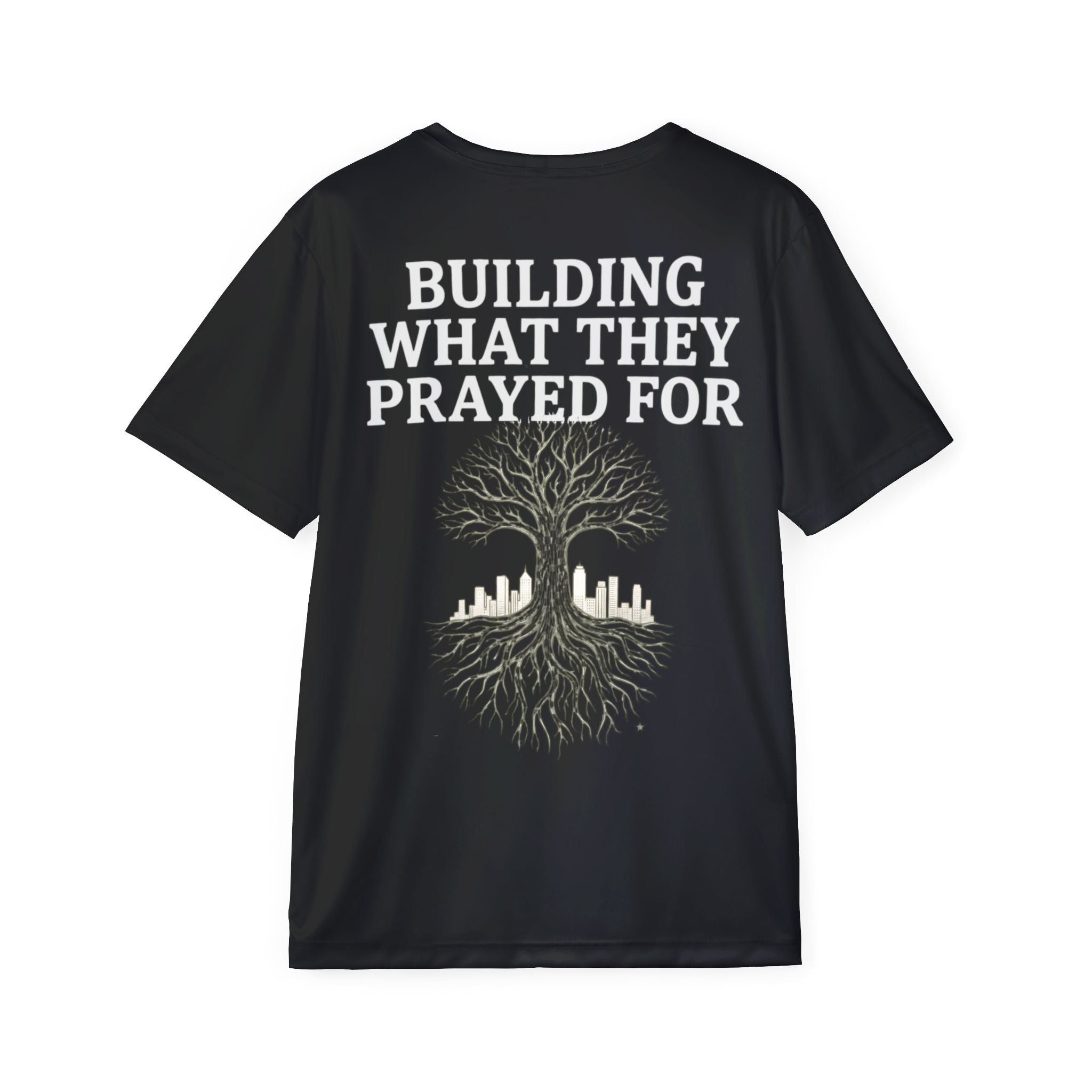 PR3PARED Future Ancestor Athletic Jersey Tee — "Building What They Prayed For" Motivational Sports Tee