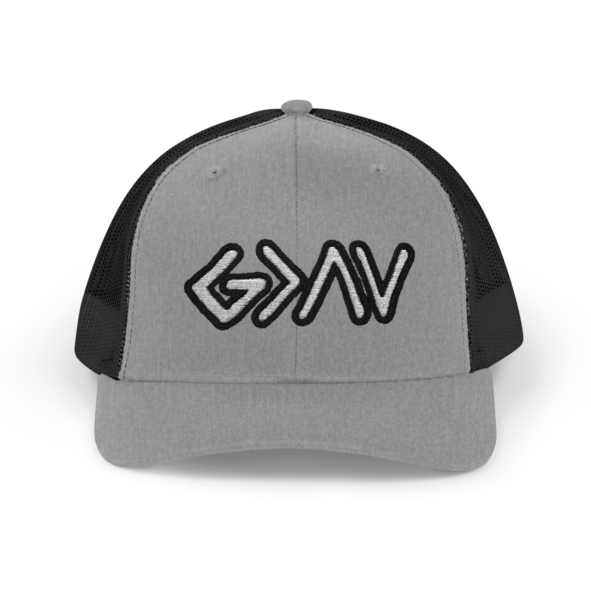 PR3PARED GOD>Ups & Downs Trucker Cap – Embroidered Snapback Mesh Hat