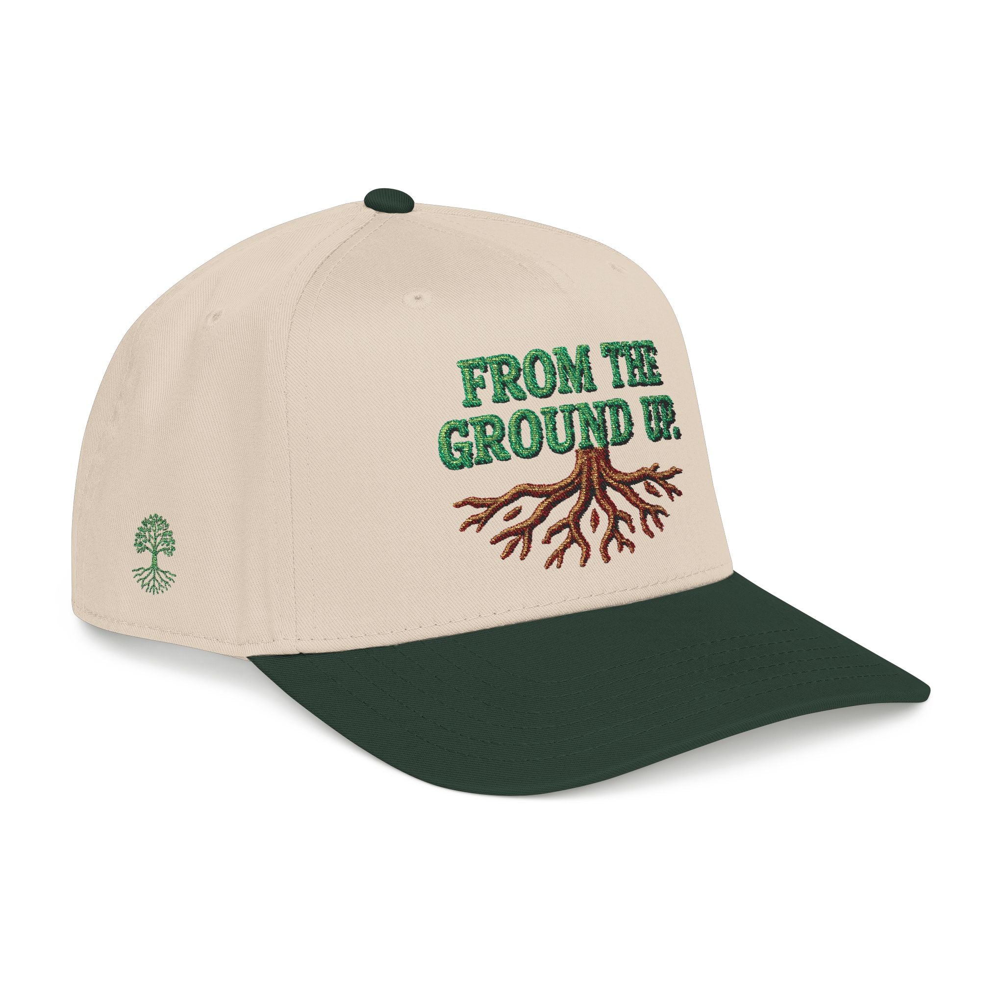 PR3PARED Mid Profile Embroidered Baseball Cap - From The Ground Up Hat