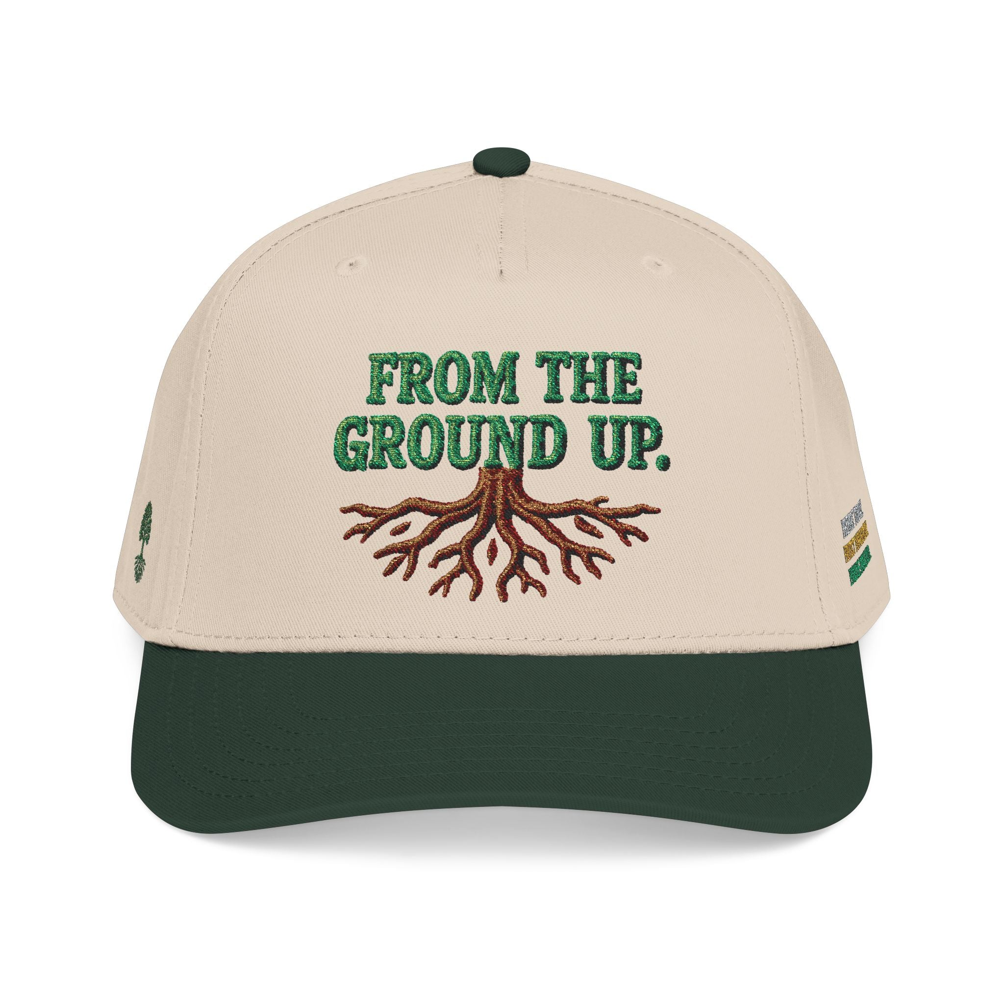 PR3PARED Mid Profile Embroidered Baseball Cap - From The Ground Up Hat
