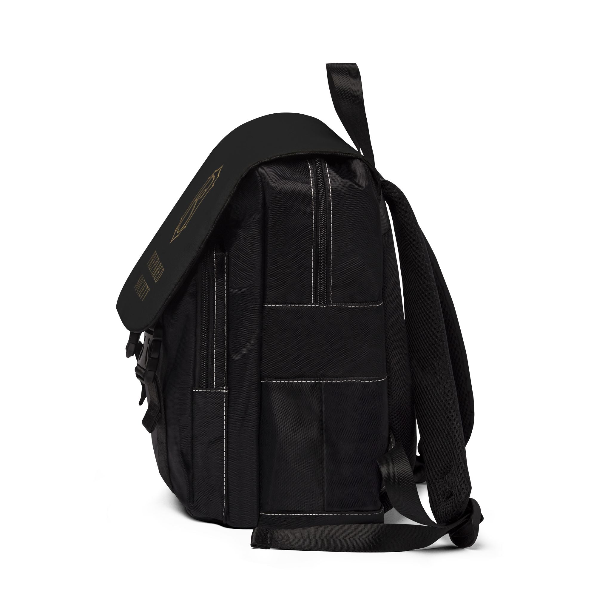 PR3PARED Society Logo Backpack — Casual Black Shoulder Backpack for Everyday, School & Travel