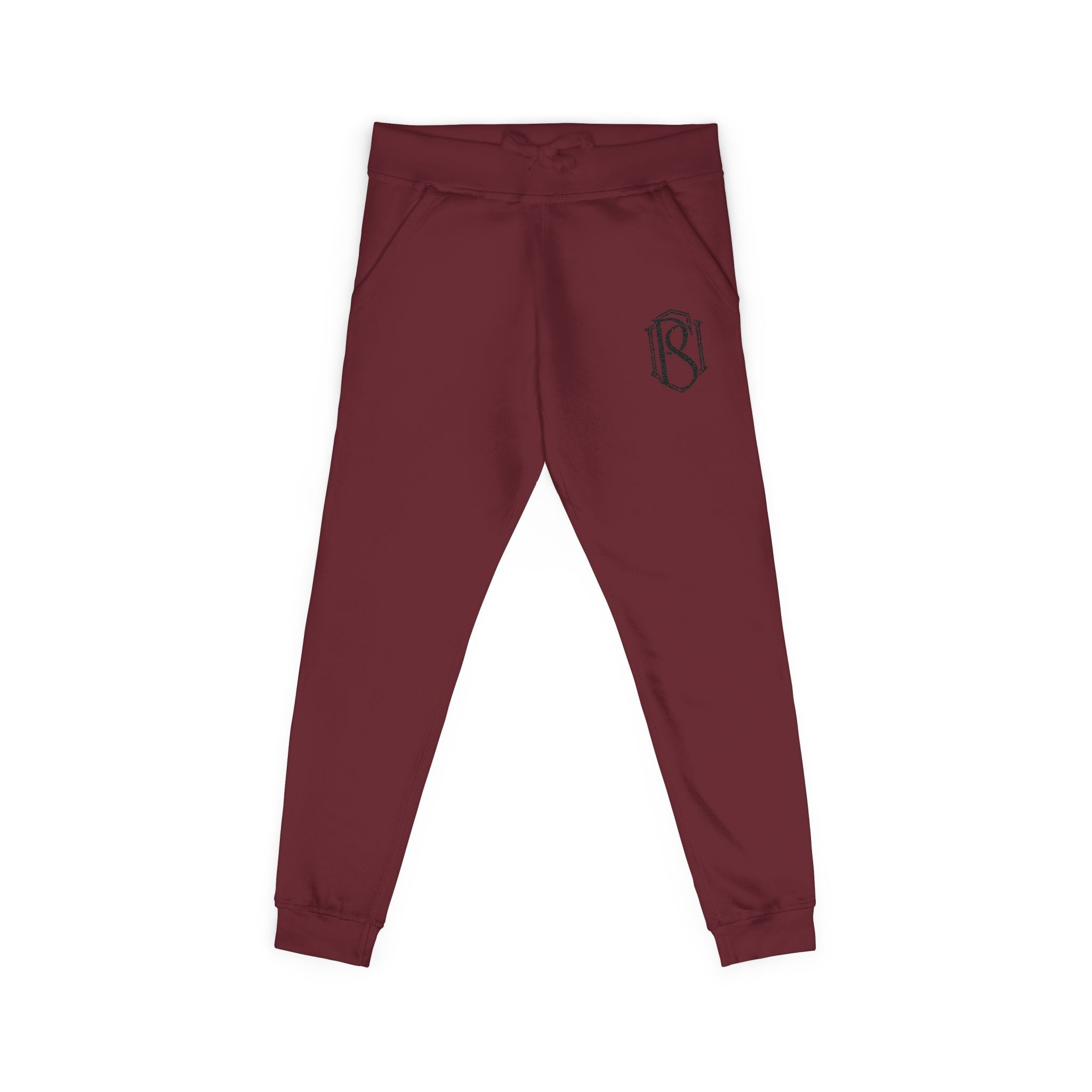 PR3PARED Embroidered Minimal Monogram Sweatpants —  Fleece Joggers