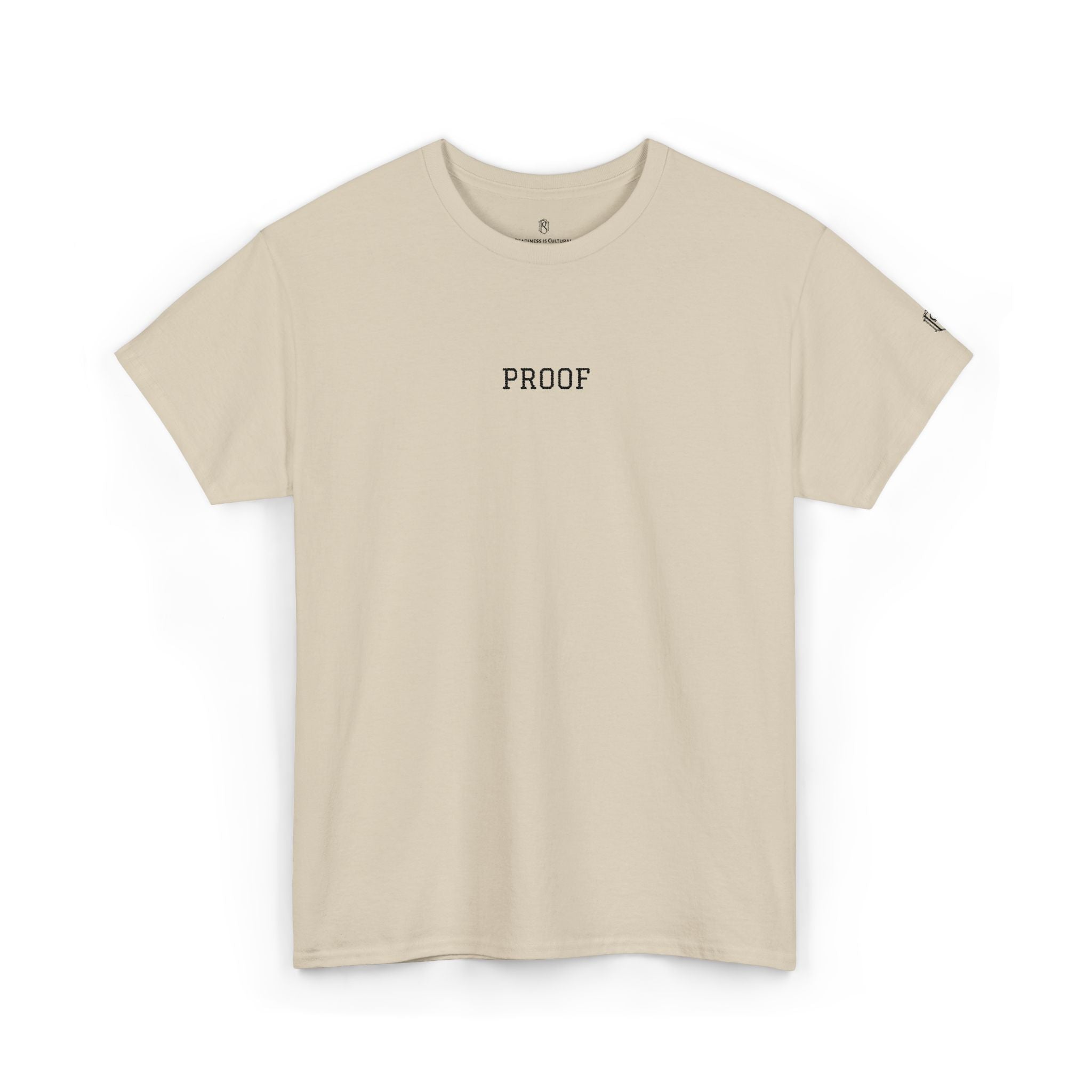 PR3PARED Embroidered Shirt — Minimal "PROOF" Graphic Tee