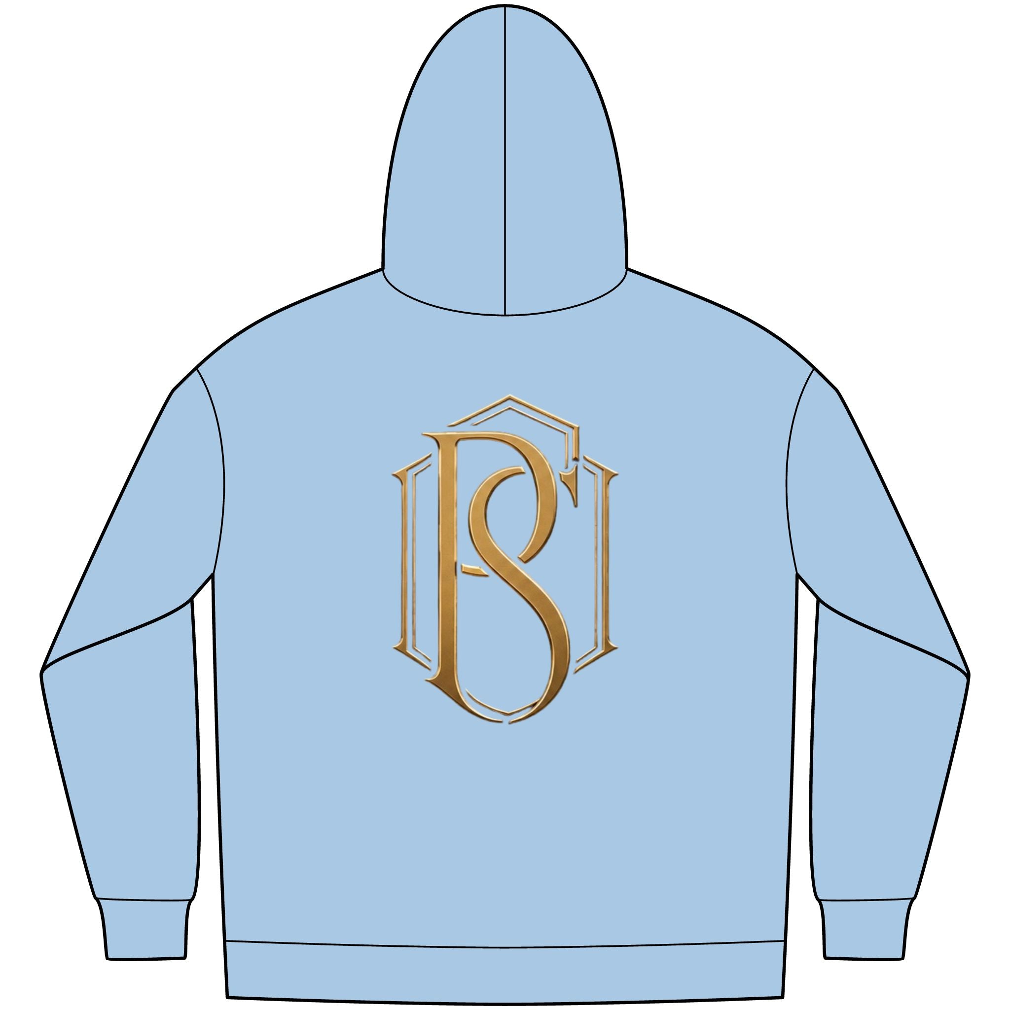 PR3PARED Minimal Logo Embroidered Hoodie — Small Chest Monogram Pullover