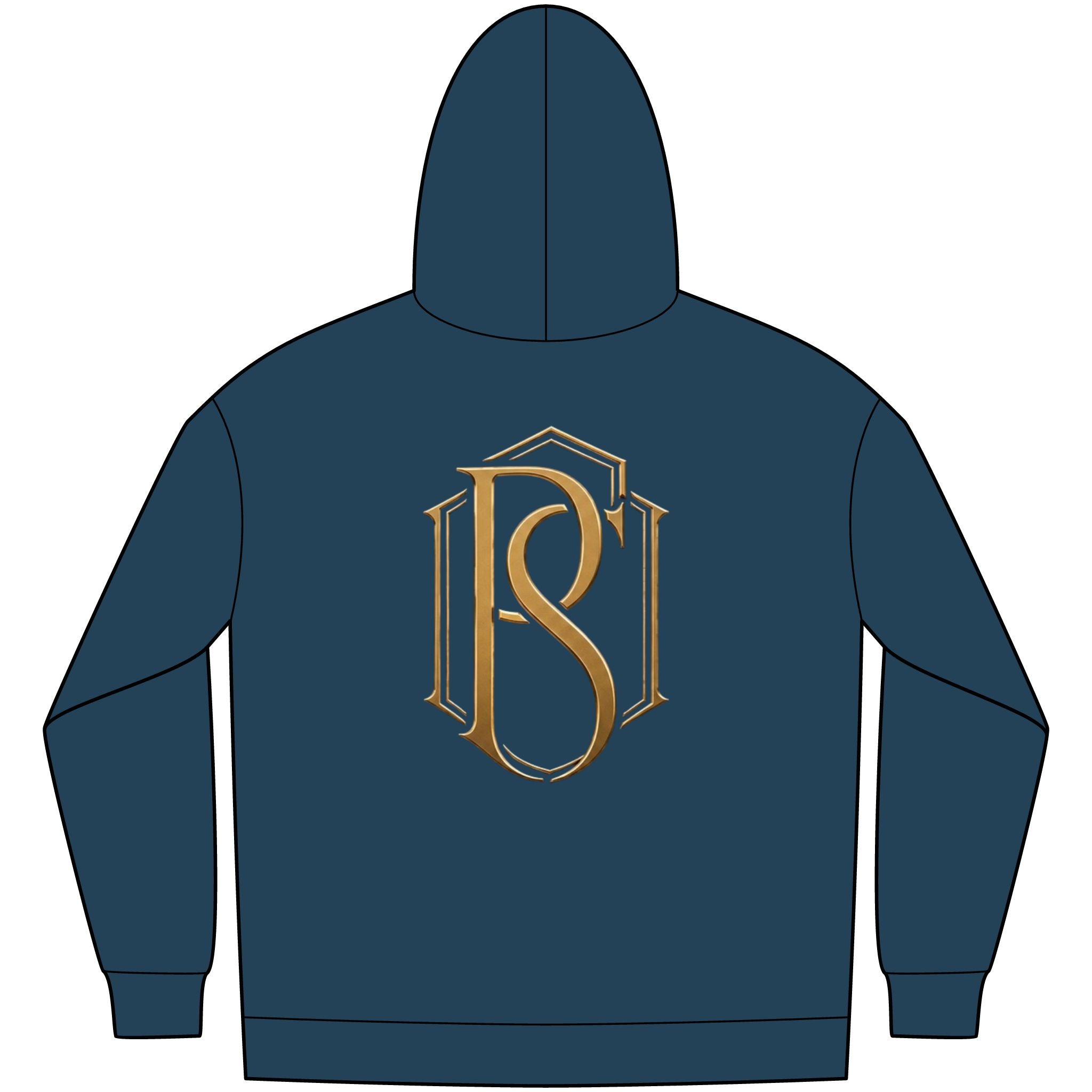 PR3PARED Minimal Logo Embroidered Hoodie — Small Chest Monogram Pullover