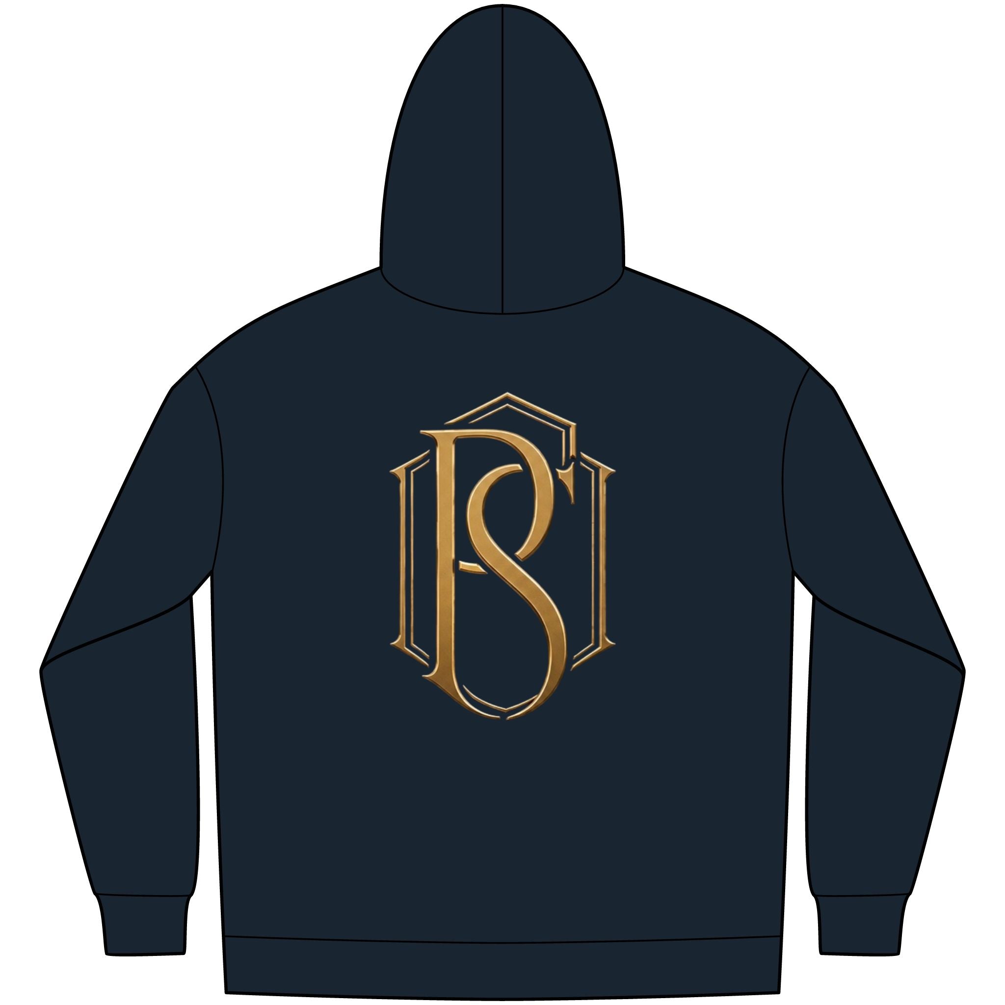 PR3PARED Minimal Logo Embroidered Hoodie — Small Chest Monogram Pullover