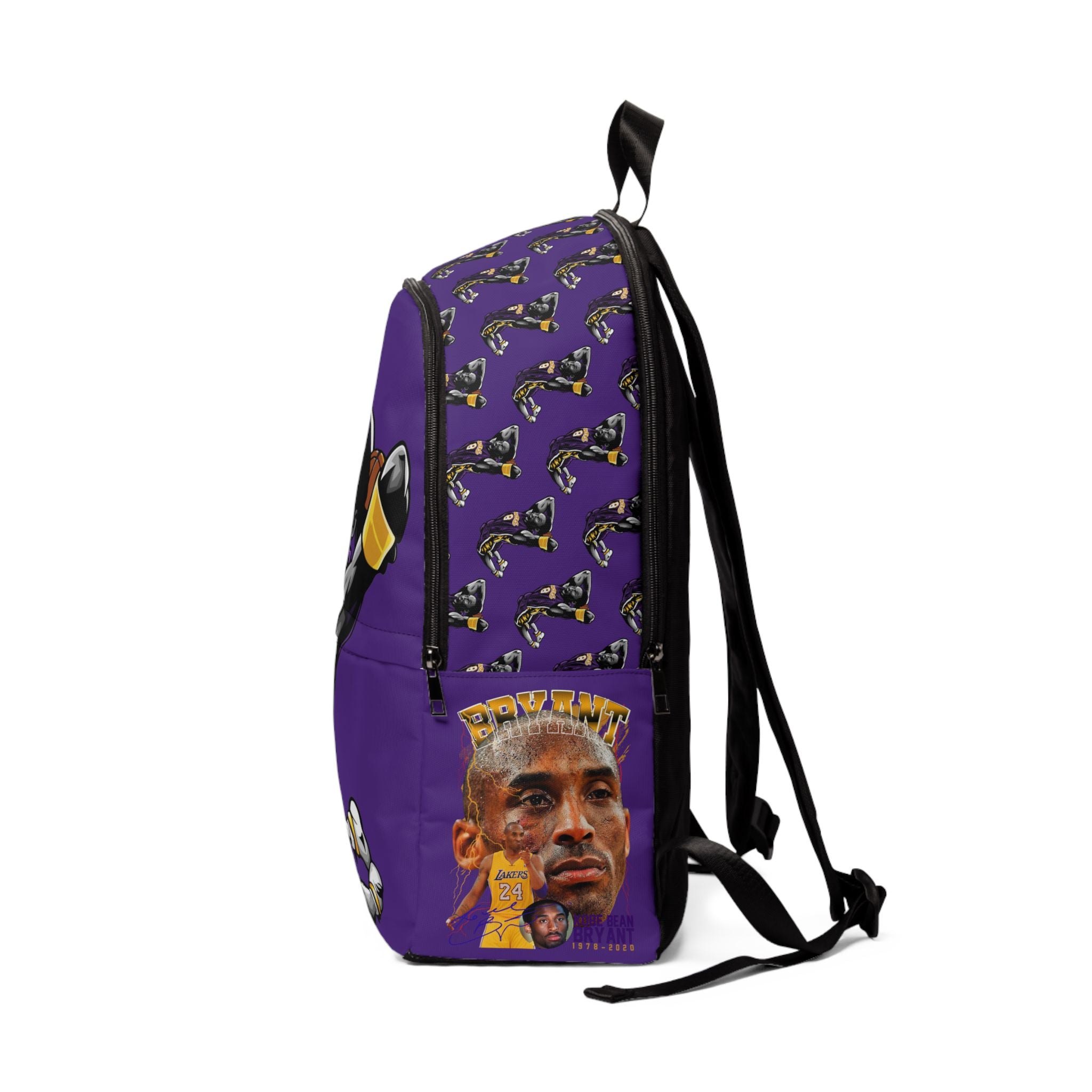 PS Bean Basketball Backpack, Sports Bag, Lakers Fan Gear, School Bookbag