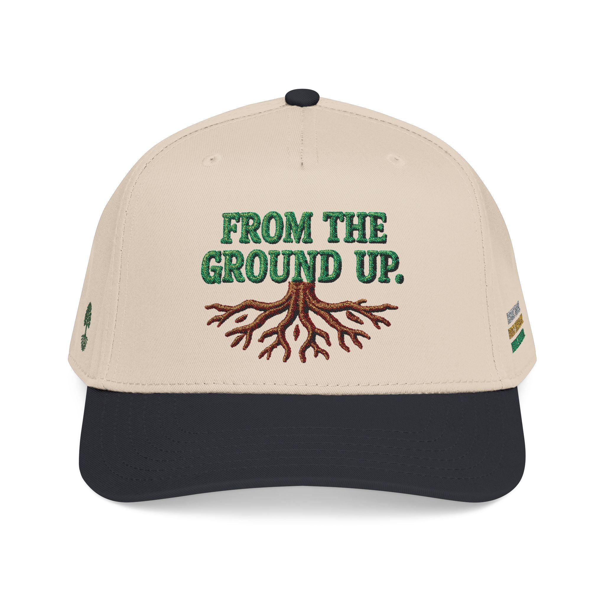 PR3PARED Mid Profile Embroidered Baseball Cap - From The Ground Up Hat