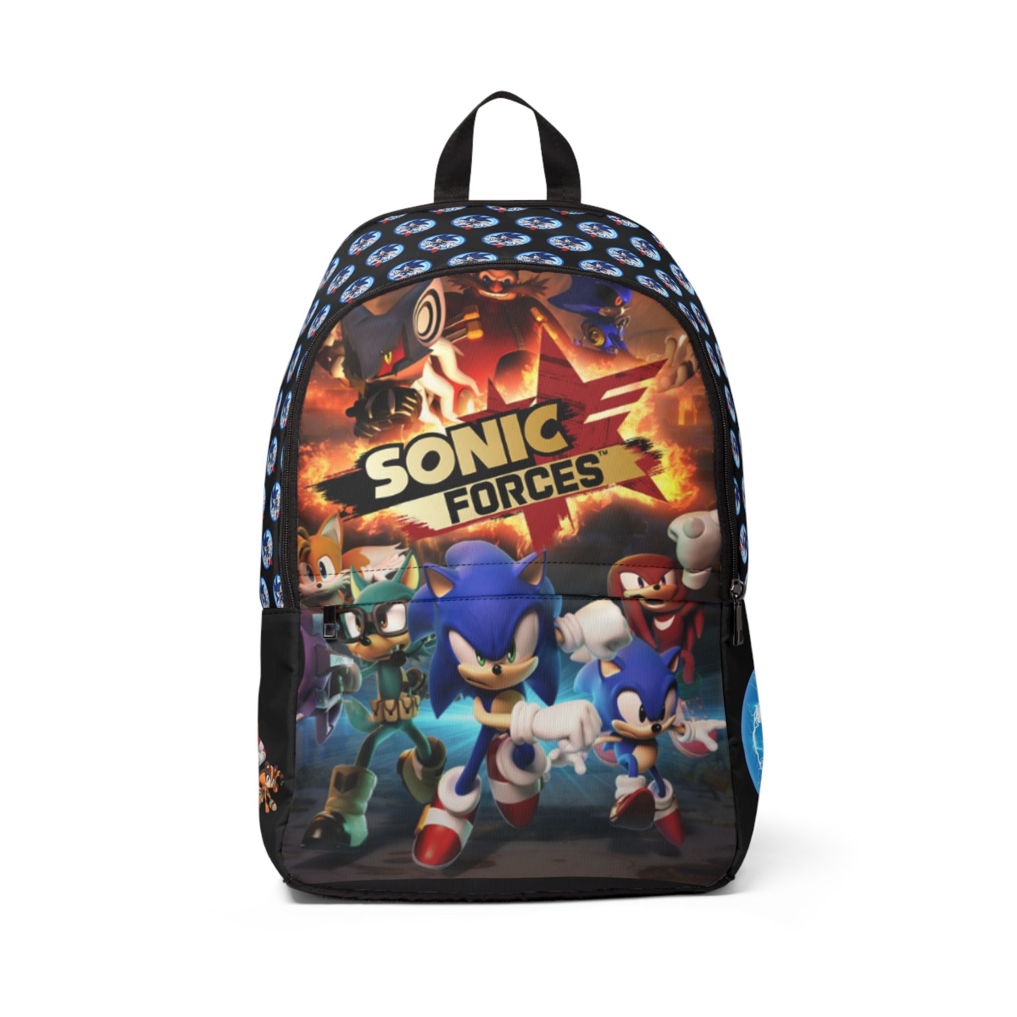 PS Sonic Forces Backpack - Kids School Bag, Video Game Backpack, Cartoon Character Bag, Gift for Gamers, Adventure Pack