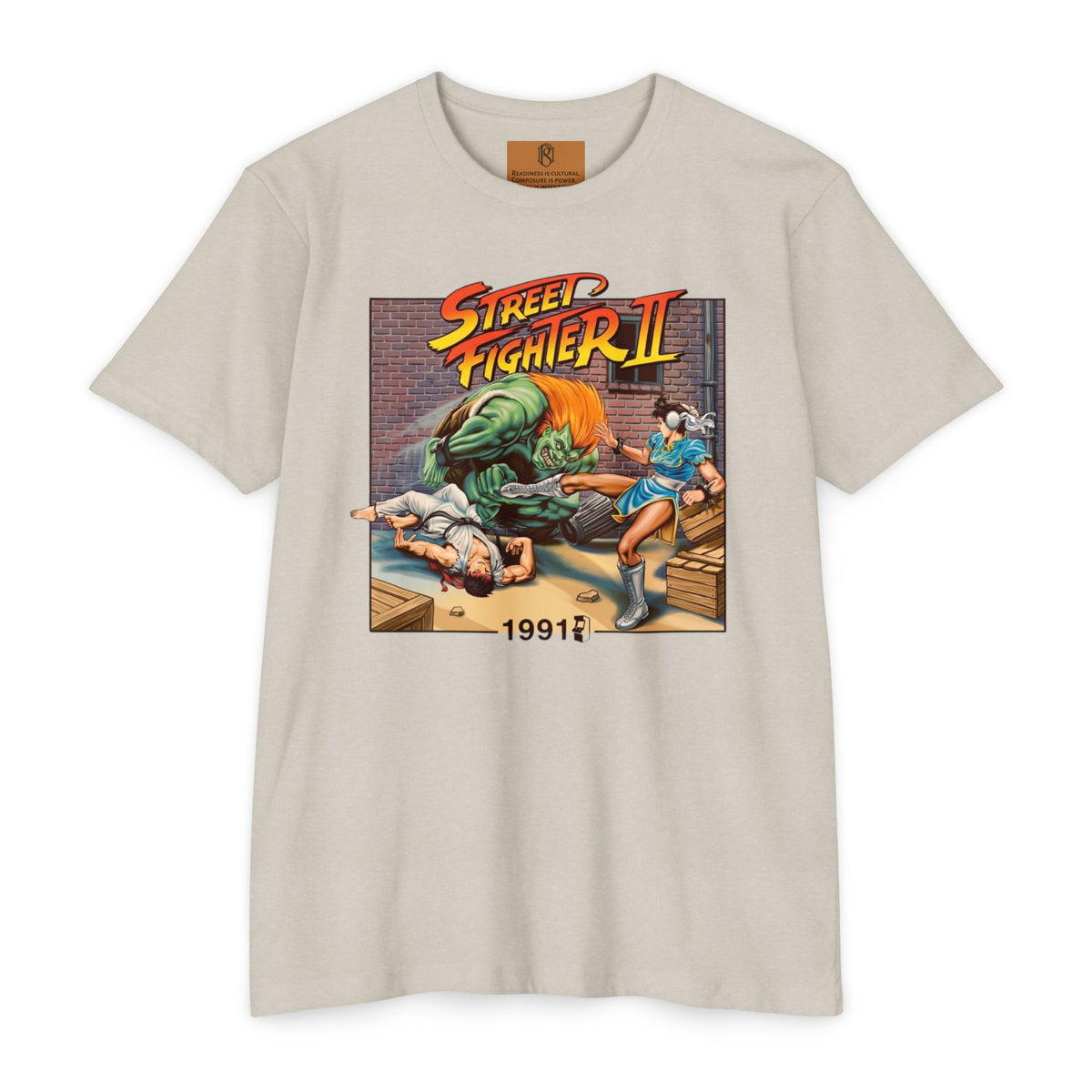 PR3PARED Street Fighter II Retro T‑Shirt – 1991 Arcade Game Graphic Tee
