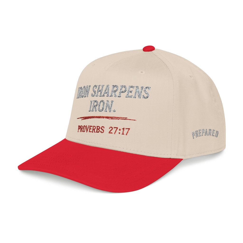PR3PARED Embroidered Baseball Cap — "Iron Sharpens Iron" Proverbs 27:17 Embroidered Hat
