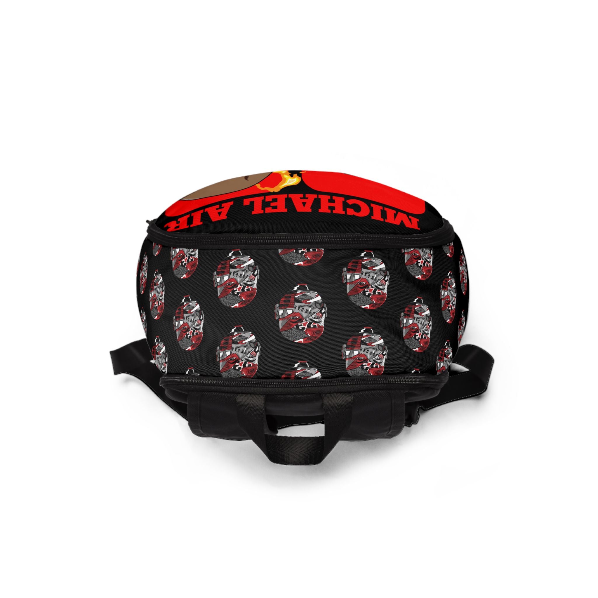PS Flaming Basketball Player Graphic Backpack