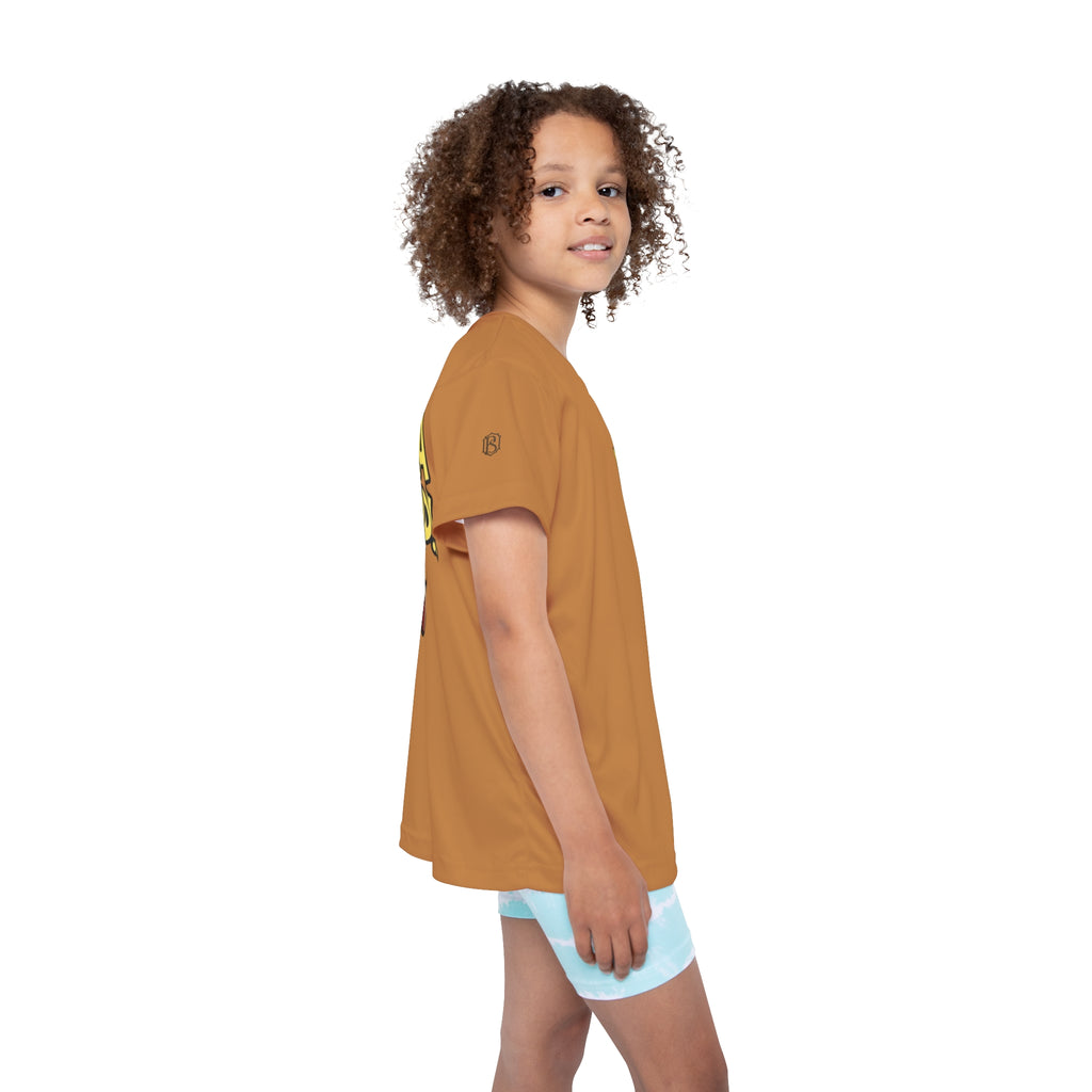 PS Kids Jersey Tee — "MUSTAA AAAARRRDD!!" Cartoon Shout Graphic