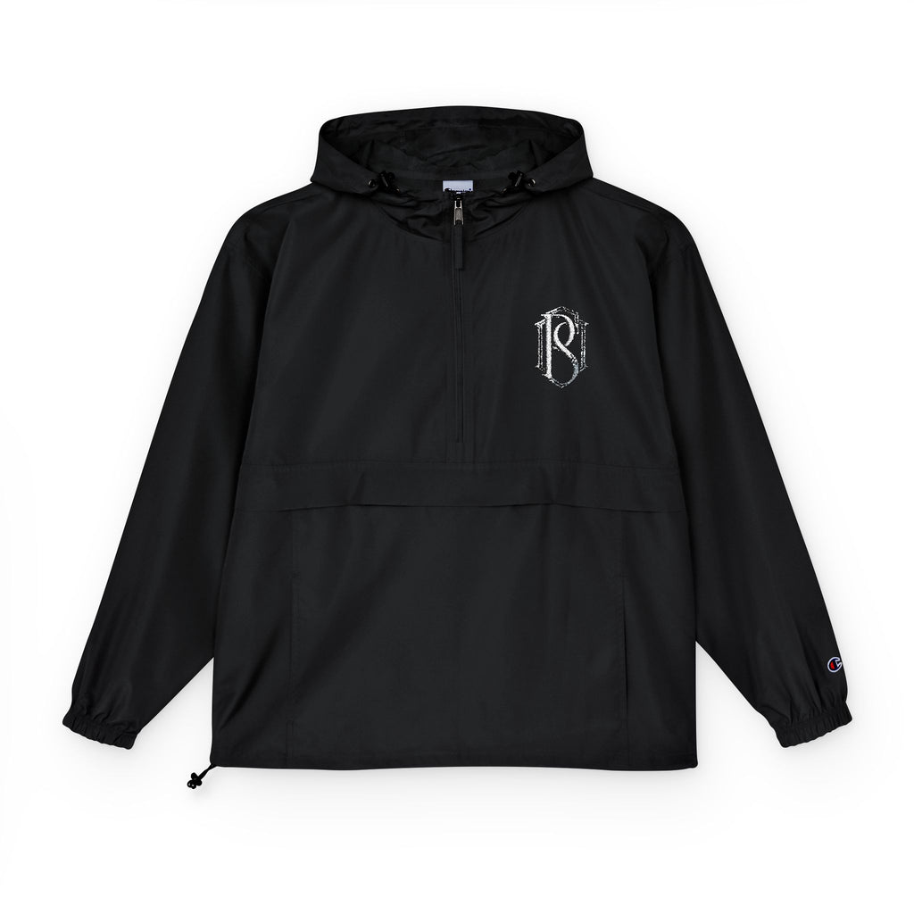 PR3PARED Packable Anorak Jacket — Minimal White Floral Logo