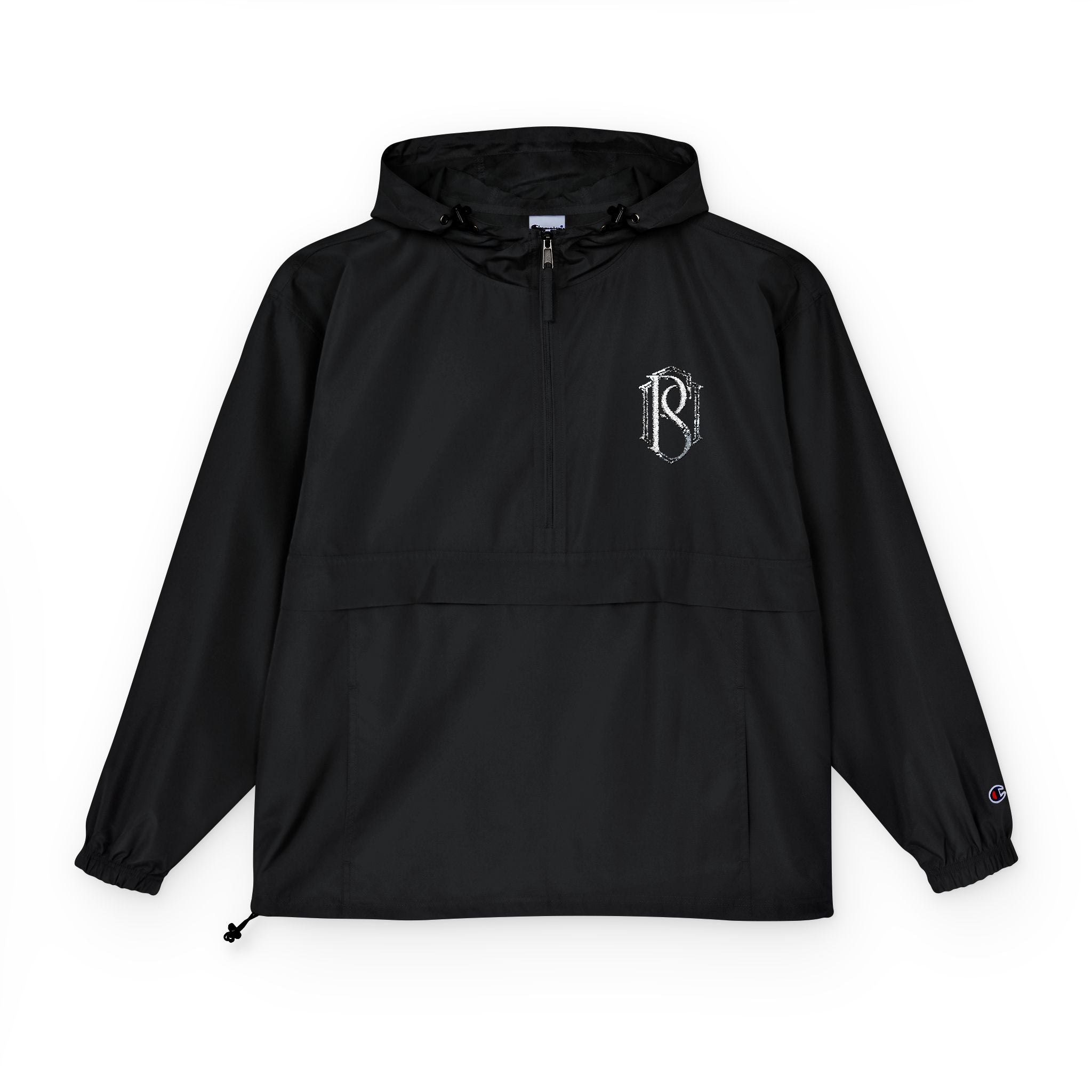 PR3PARED Packable Anorak Jacket — Minimal White Floral Logo