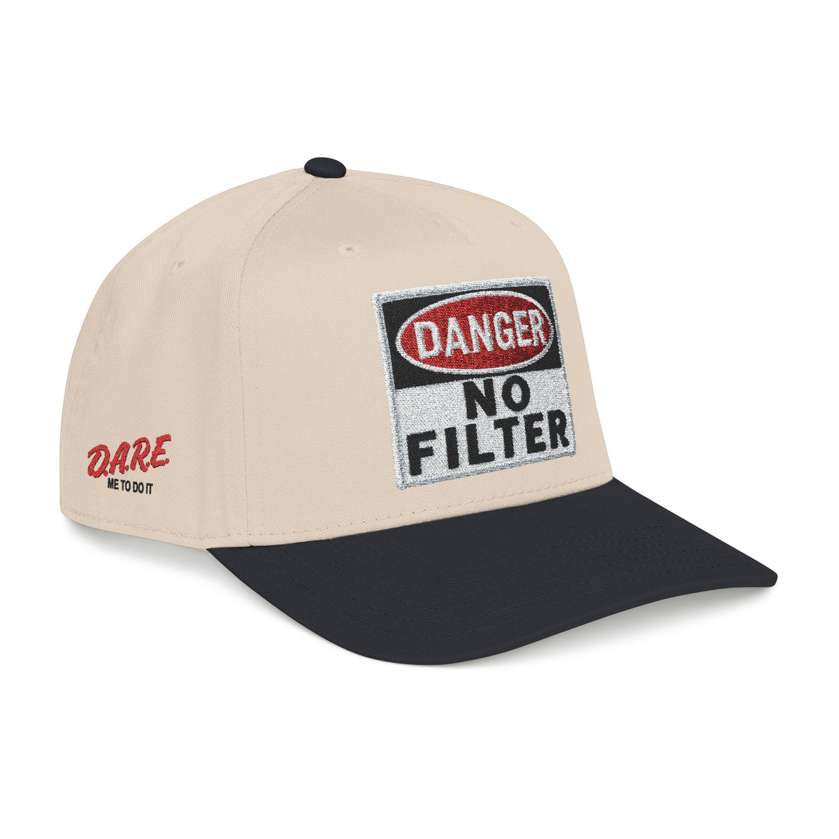 PR3PARED No Filter Baseball Cap — 'Danger' Graphic Mid Profile Hat