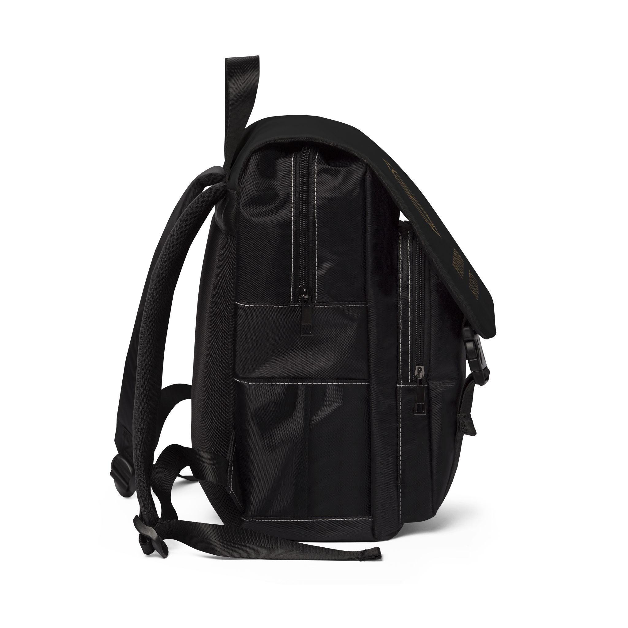 PR3PARED Society Logo Backpack — Casual Black Shoulder Backpack for Everyday, School & Travel