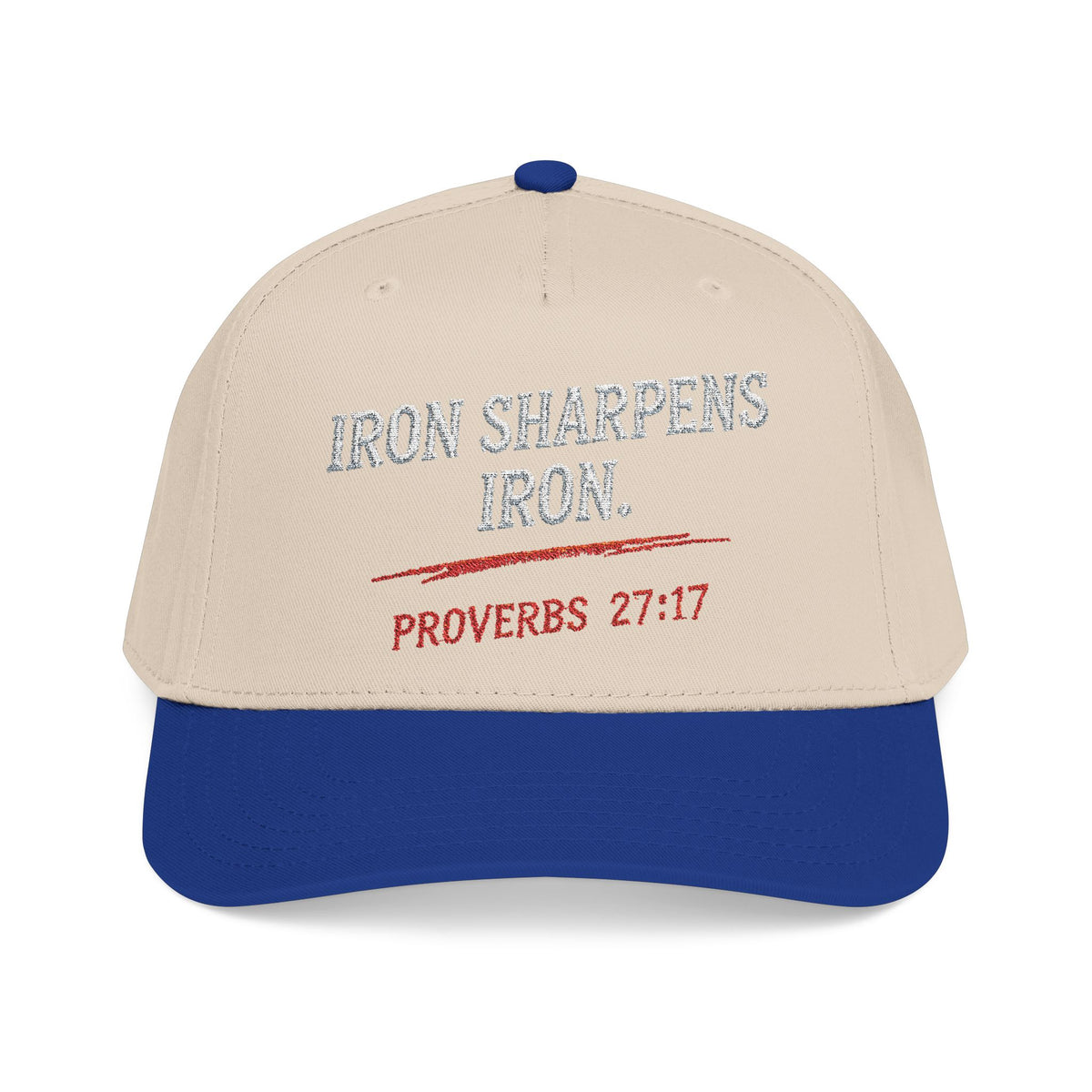 PR3PARED Baseball Cap — "Iron Sharpens Iron" Proverbs 27:17 Embroidered Hat