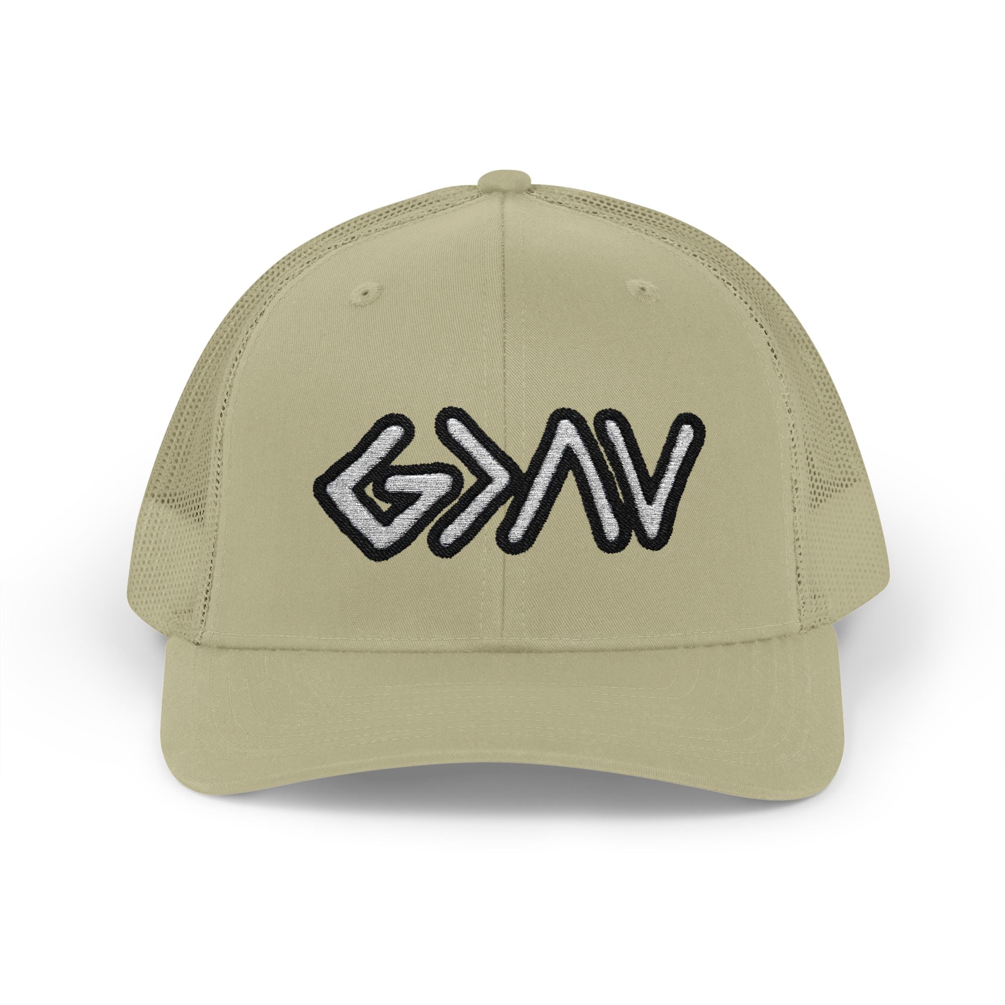 PR3PARED GOD>Ups & Downs Trucker Cap – Embroidered Snapback Mesh Hat