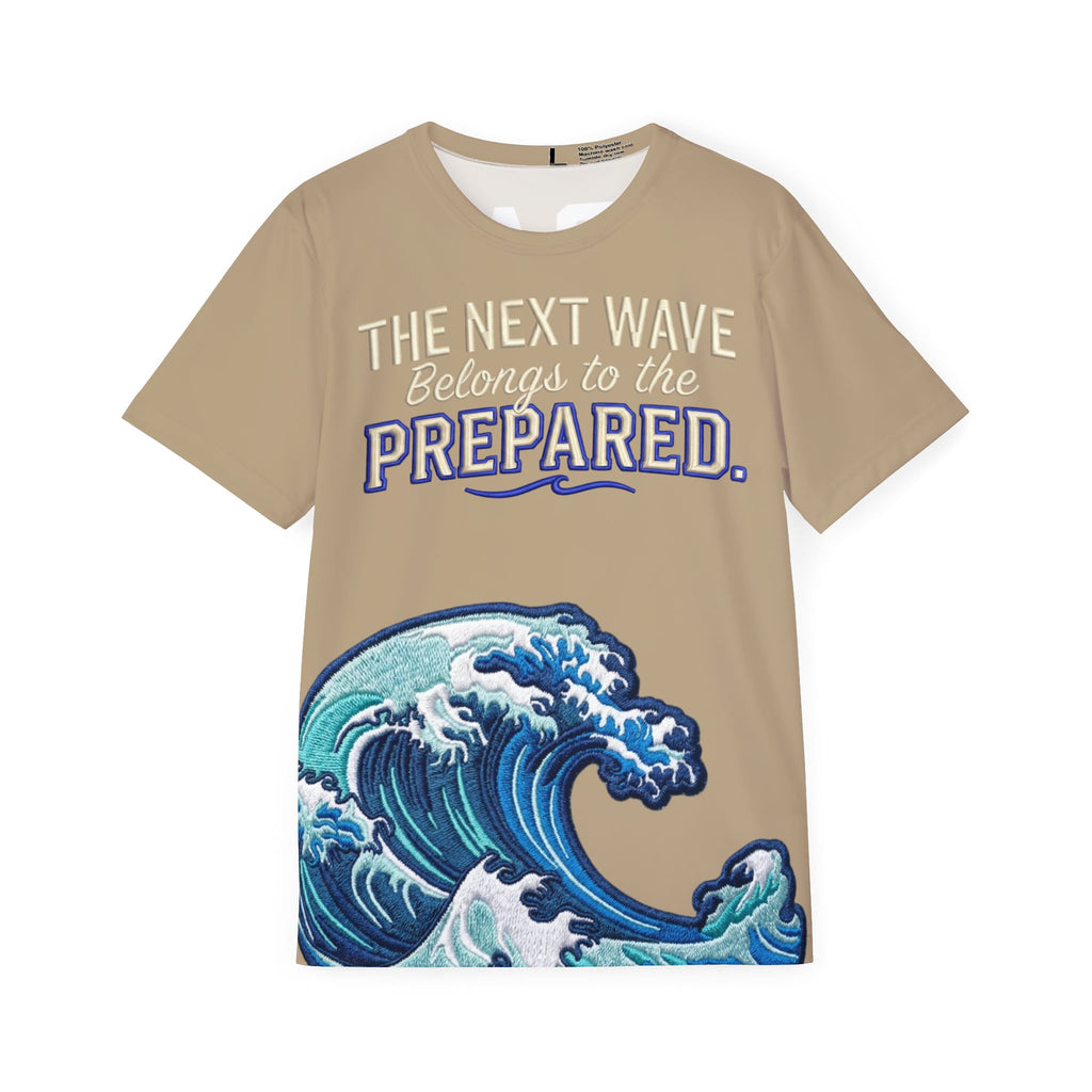 PR3PARED Wave Sports Jersey Tee — "The Next Wave Belongs to the Prepared"