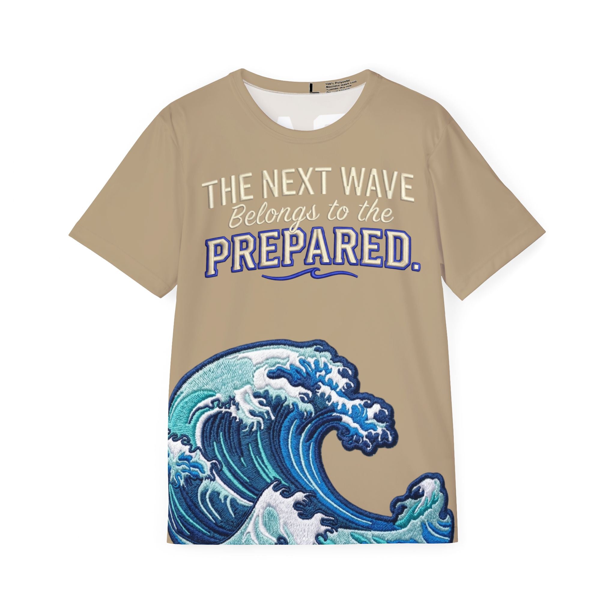 PR3PARED Wave Sports Jersey Tee — "The Next Wave Belongs to the Prepared"