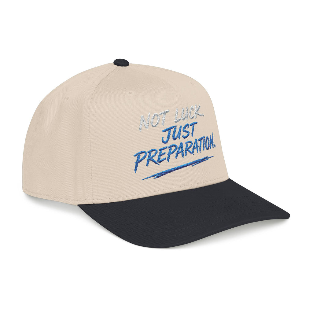 PR3PARED Mid Profile Baseball Cap - No Luck Just Prep Hat