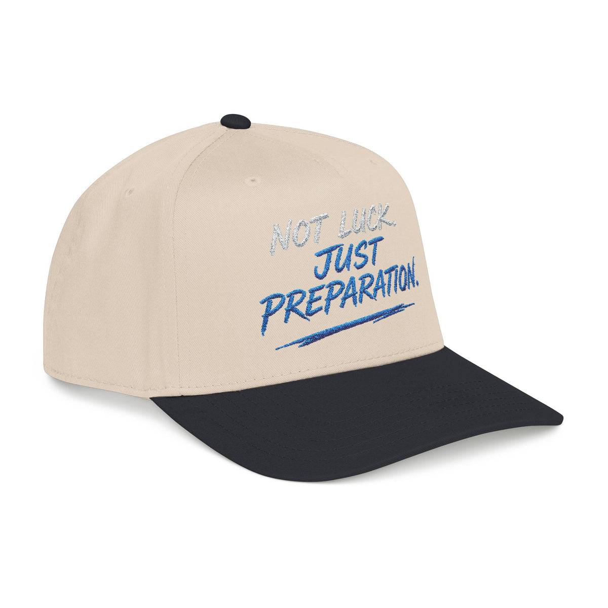PR3PARED Mid Profile Baseball Cap - No Luck Just Prep Hat