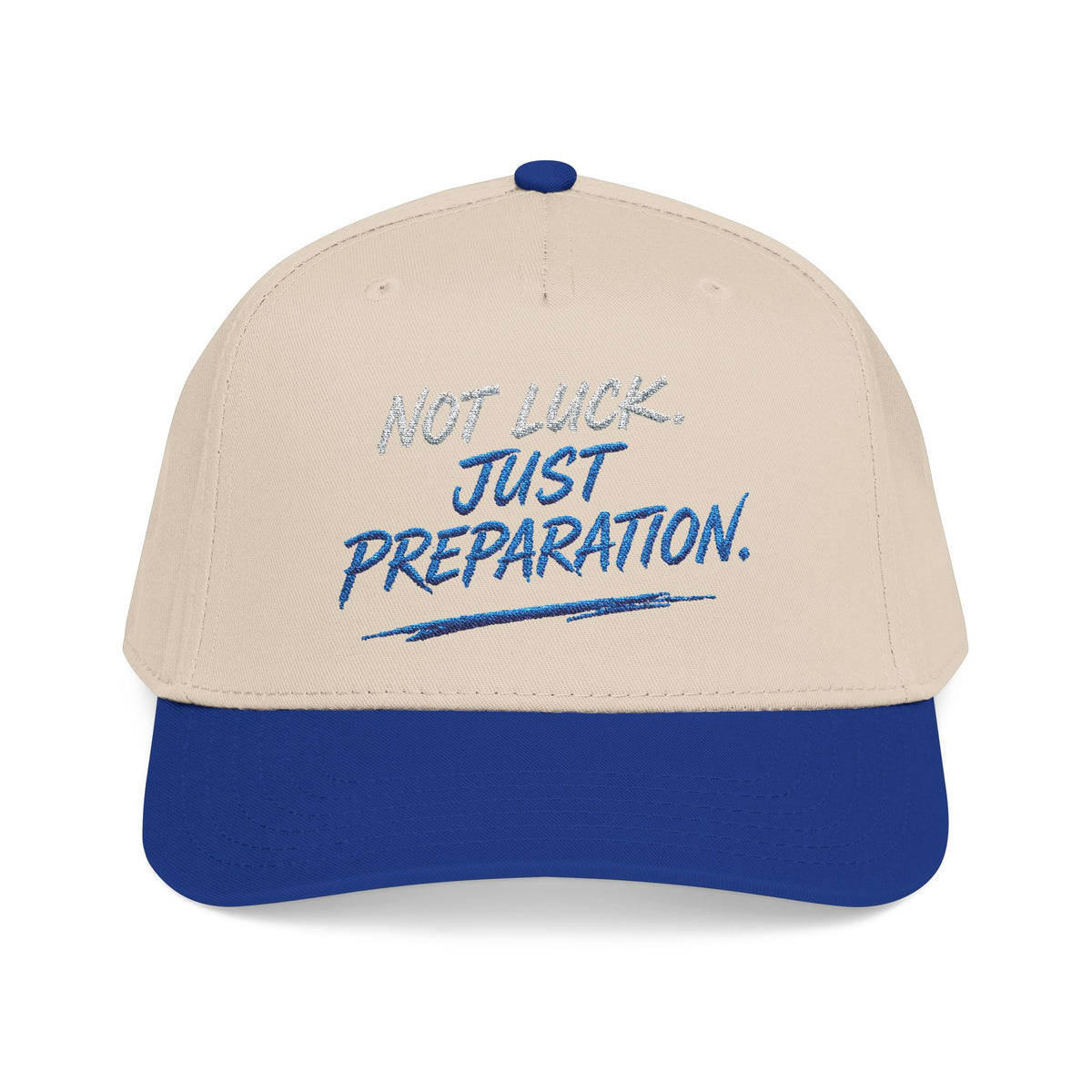 PR3PARED Mid Profile Baseball Cap - No Luck Just Prep Hat