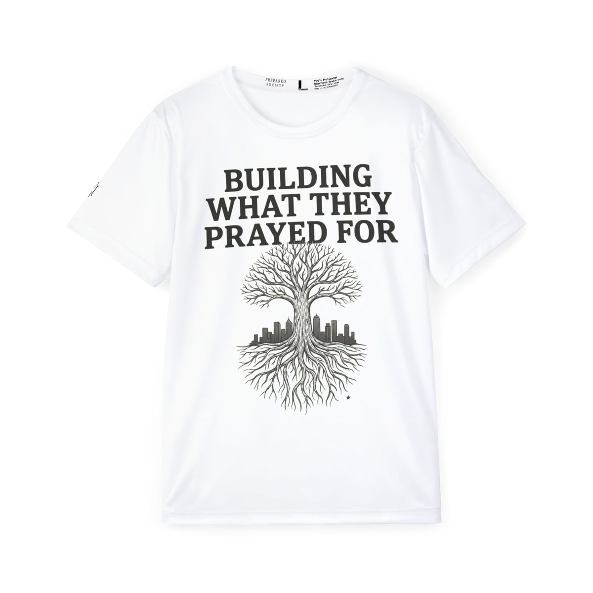 PR3PARED Building What They Prayed For Sports Jersey — “Future Ancestor” Motivational Athletic Tee