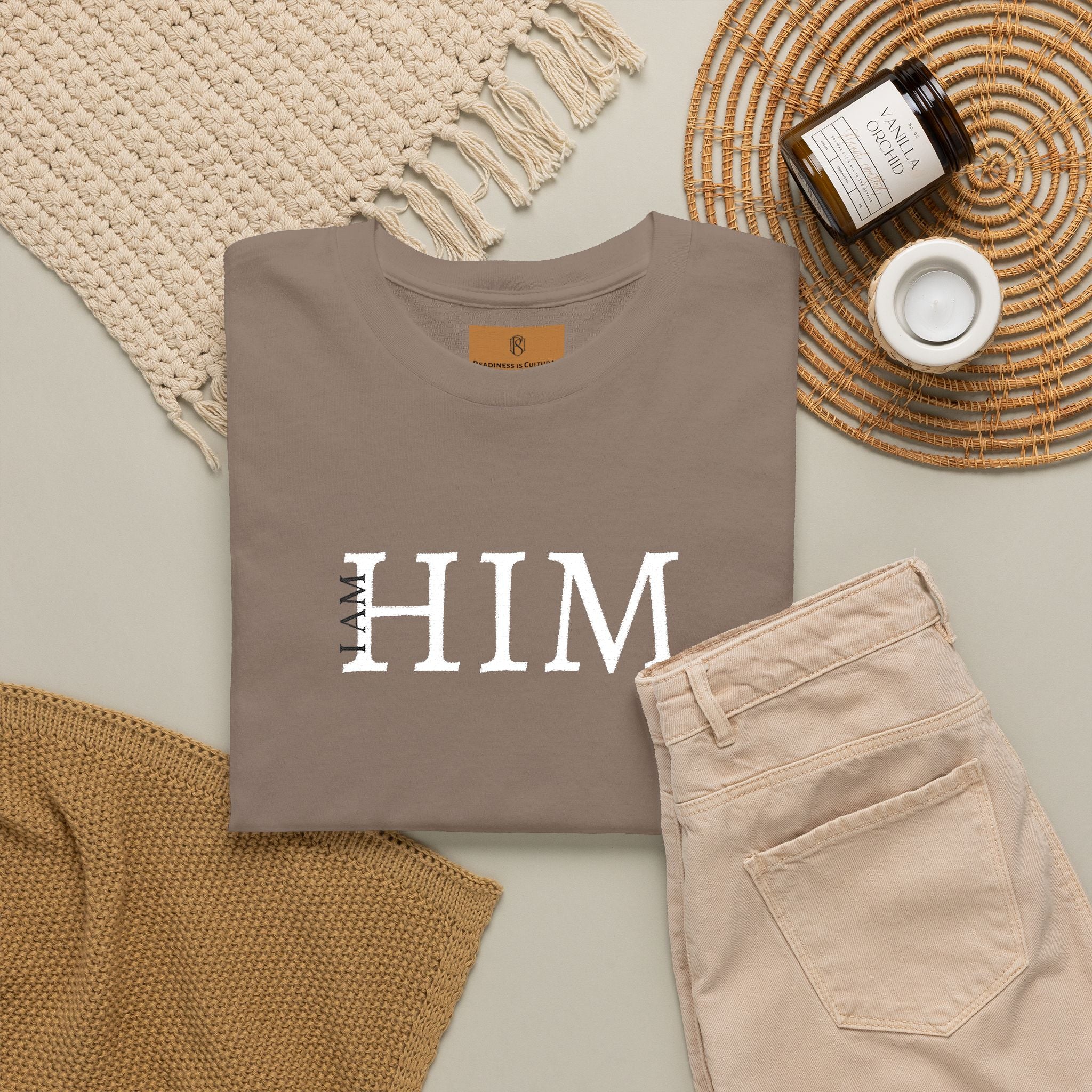 PR3PARED HIM Embroidered Tee — Minimalist Graphic T‑Shirt