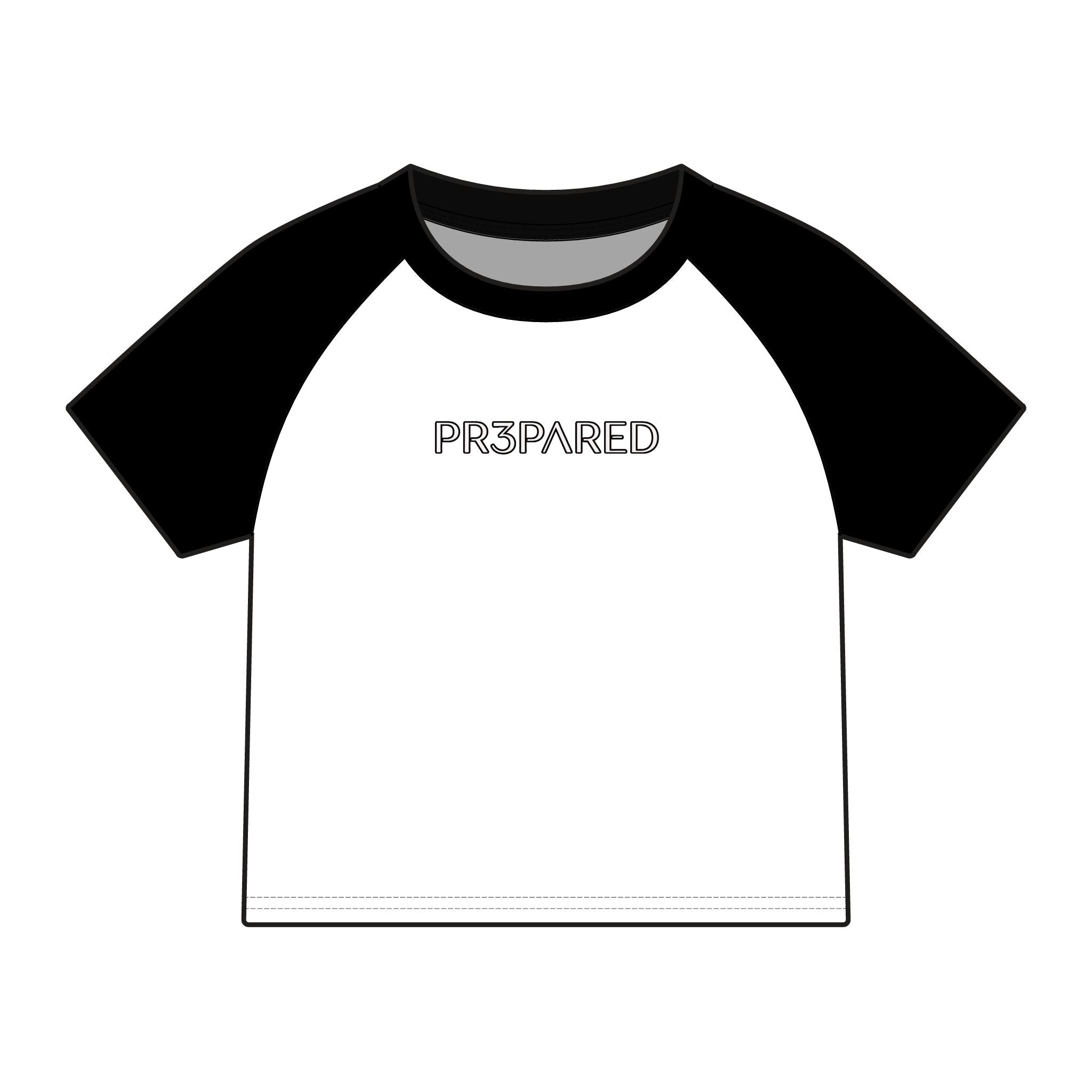 PR3PARED Raglan Baby Tee — Women's Micro Rib Baseball Shirt