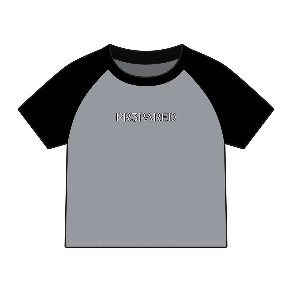 PR3PARED Raglan Baby Tee — Women's Micro Rib Baseball Shirt