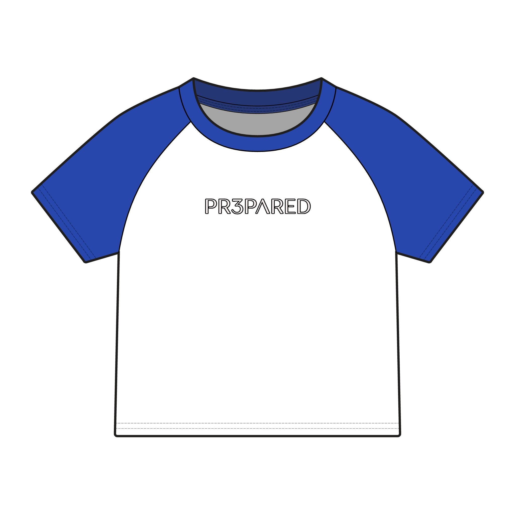 PR3PARED Raglan Baby Tee — Women's Micro Rib Baseball Shirt