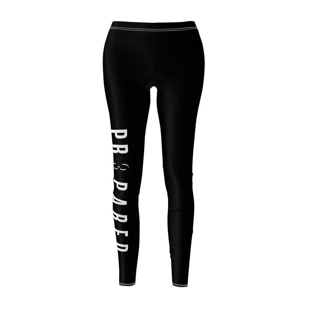 PR3PARED Leggings — Bold  Side-Print Black Athletic Leggings