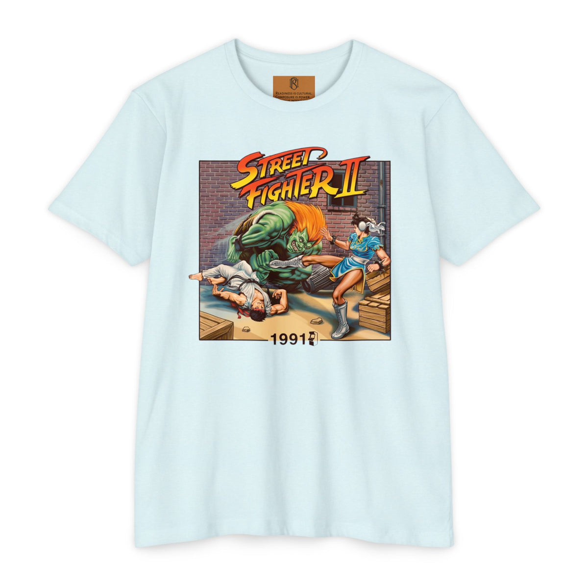PR3PARED Street Fighter II Retro T‑Shirt – 1991 Arcade Game Graphic Tee