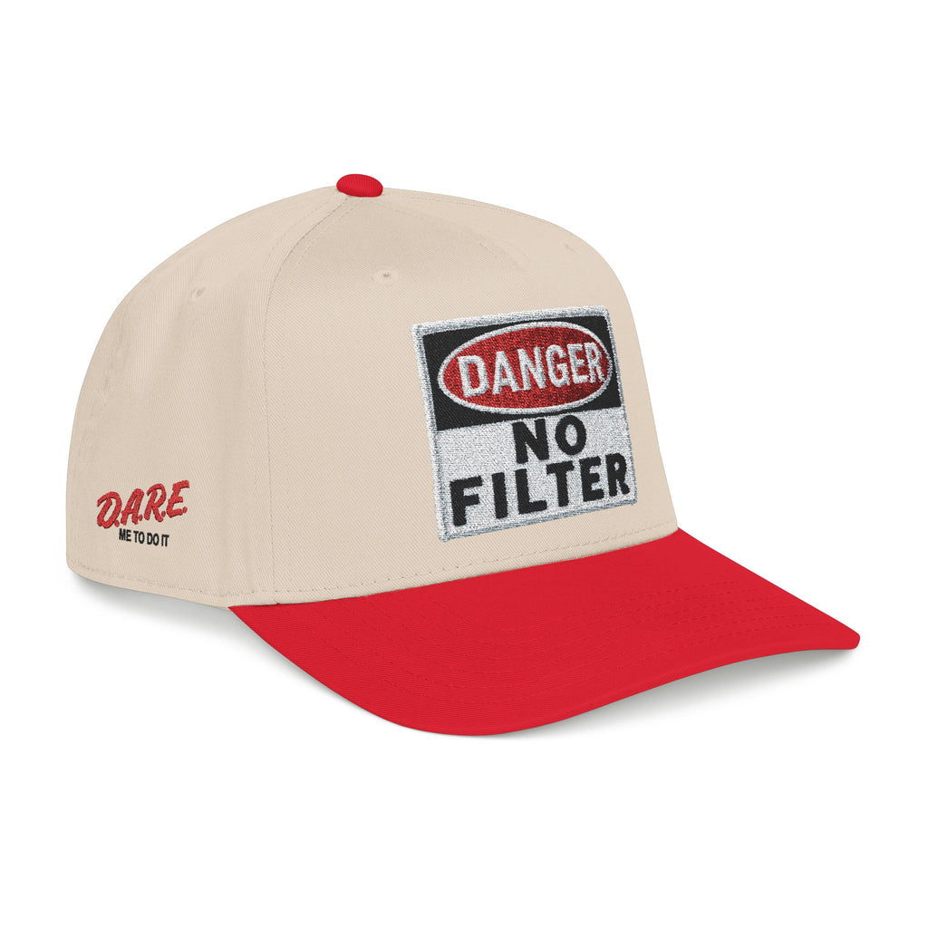 PR3PARED No Filter Baseball Cap — 'Danger' Graphic Mid Profile Hat