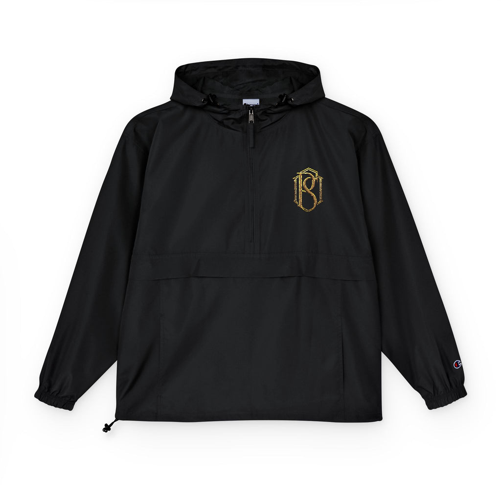 PR3PARED Packable Anorak Jacket — Minimal Gold Floral Logo