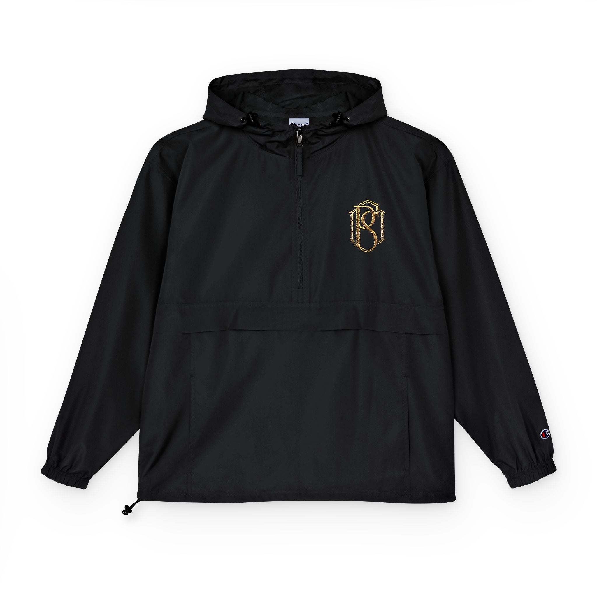 PR3PARED Packable Anorak Jacket — Minimal Gold Floral Logo