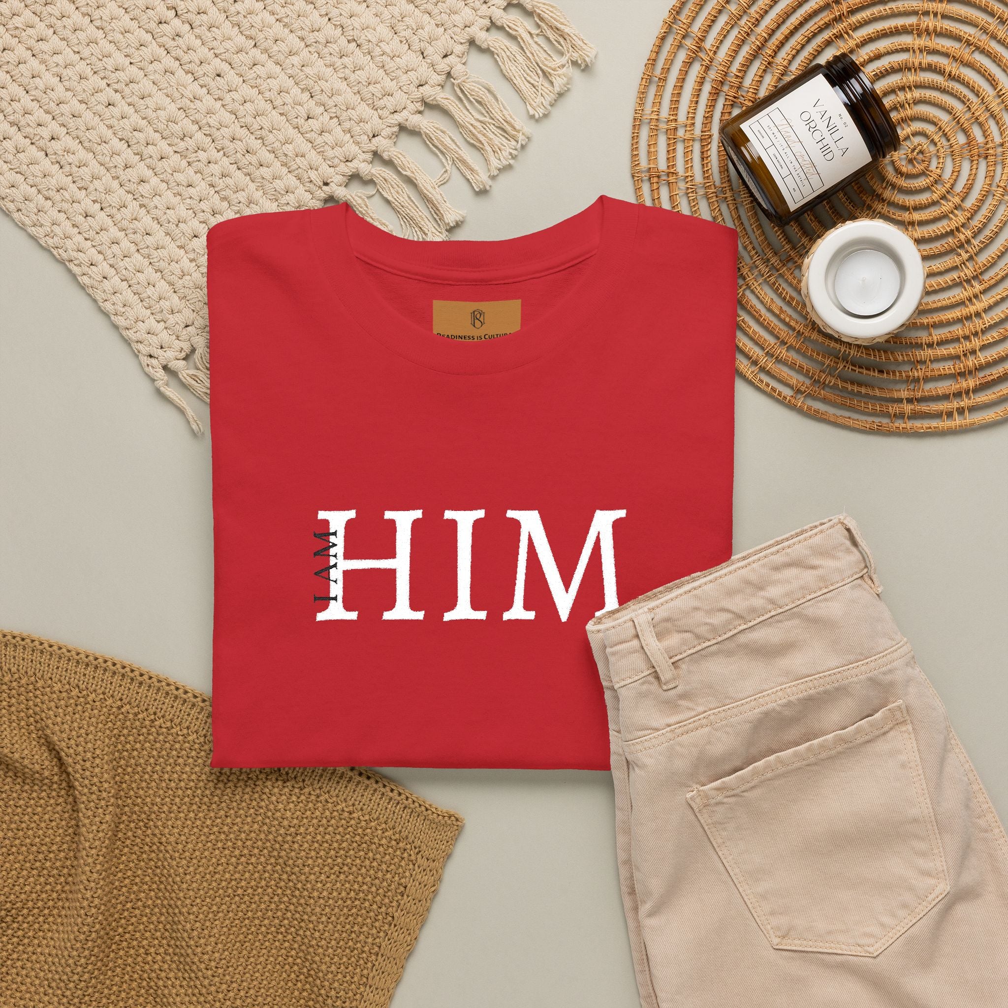 PR3PARED HIM Embroidered Tee — Minimalist Graphic T‑Shirt