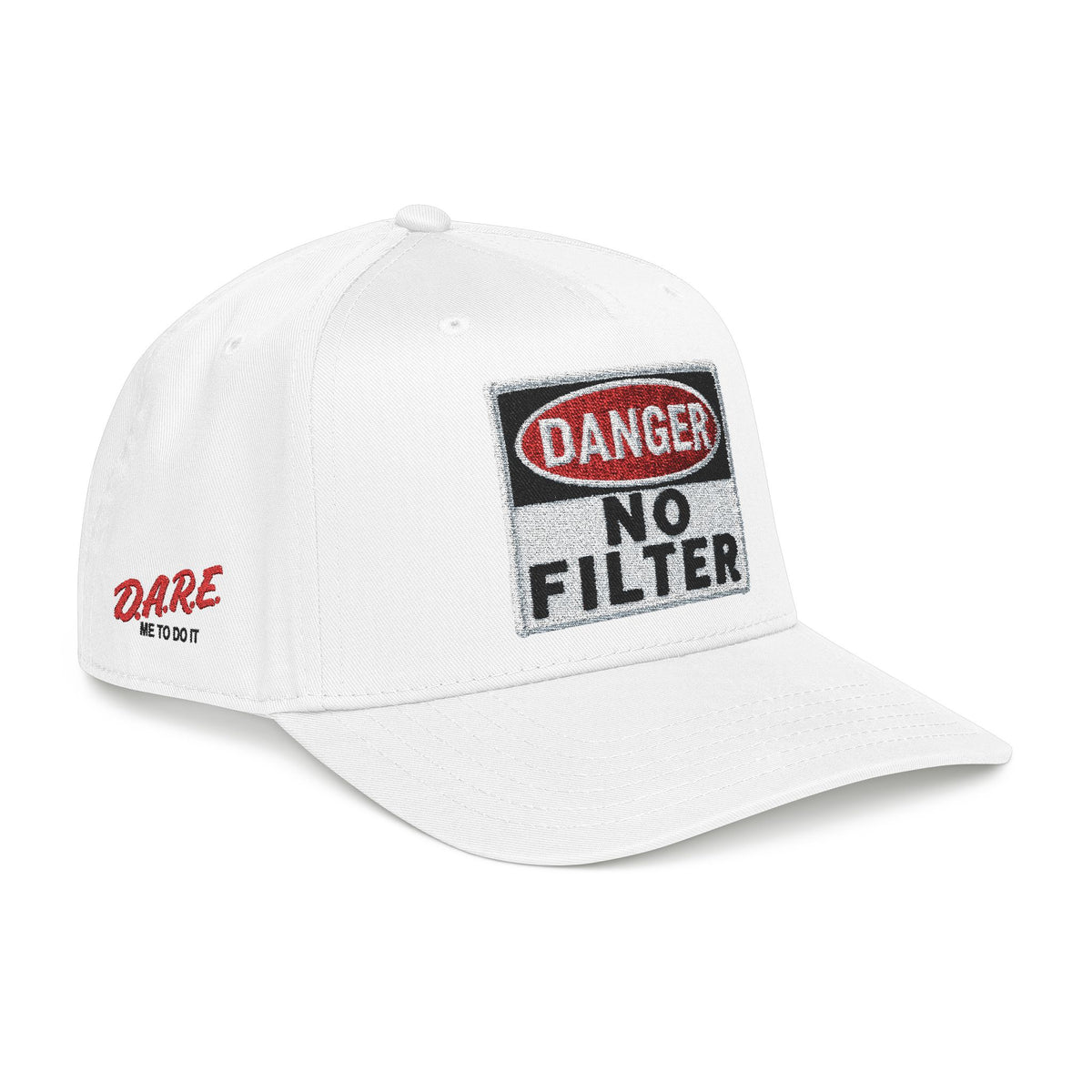 PR3PARED No Filter Baseball Cap — 'Danger' Graphic Mid Profile Hat