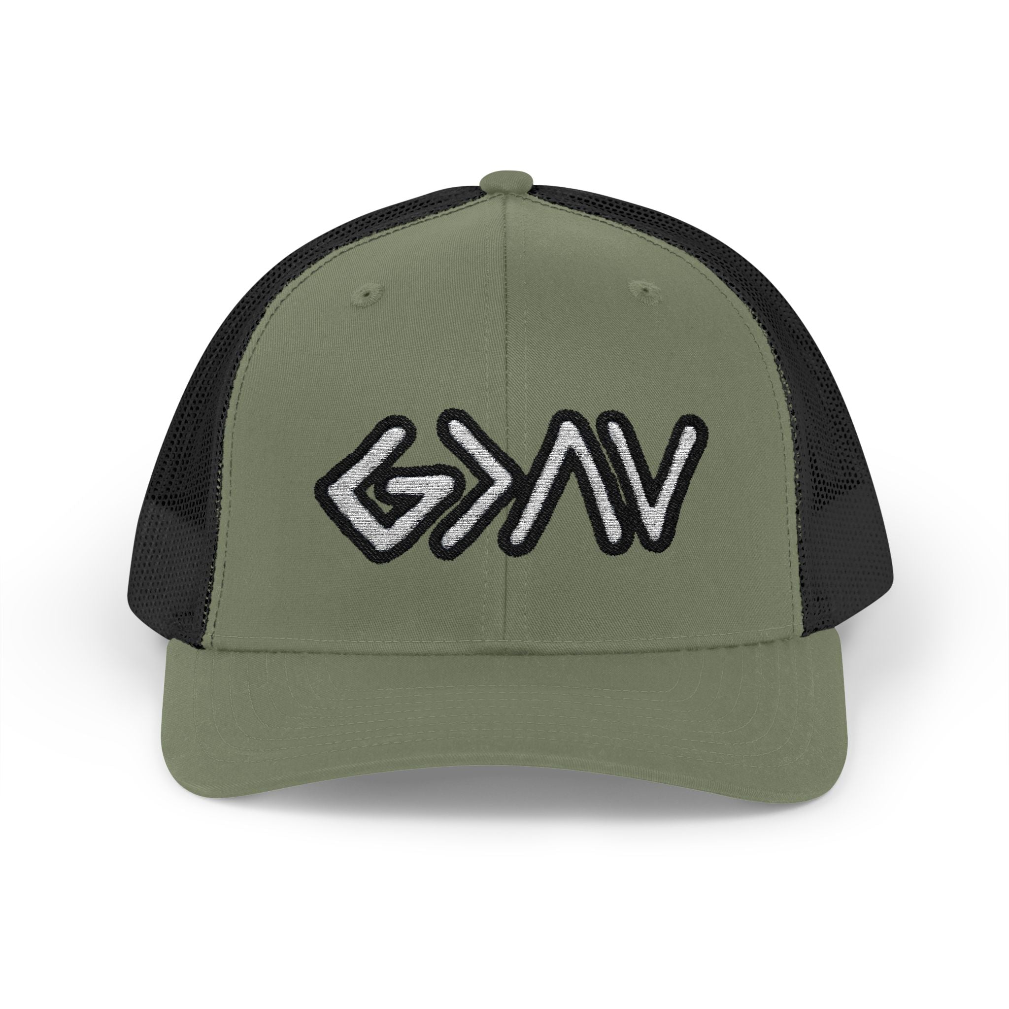 PR3PARED GOD>Ups & Downs Trucker Cap – Embroidered Snapback Mesh Hat