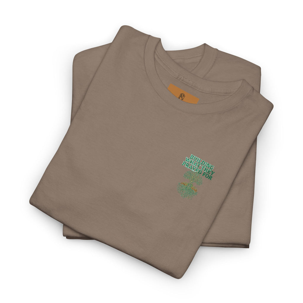 PR3PARED Embroidered Tee — “What They Prayed For” Graphic Cotton T-Shirt