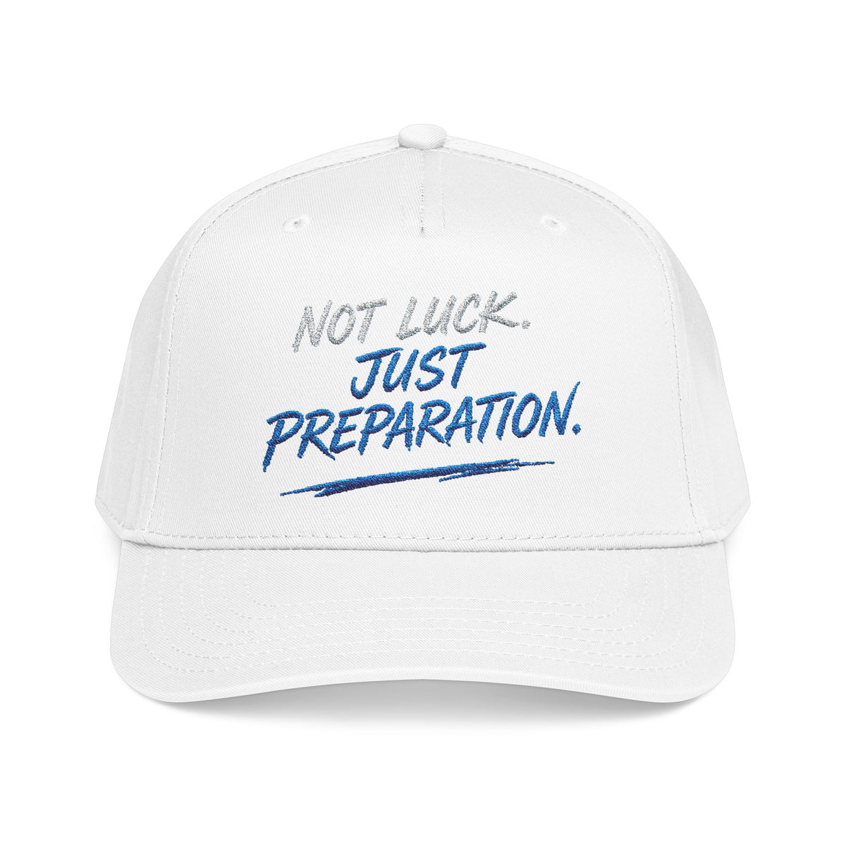 PR3PARED Mid Profile Baseball Cap - No Luck Just Prep Hat