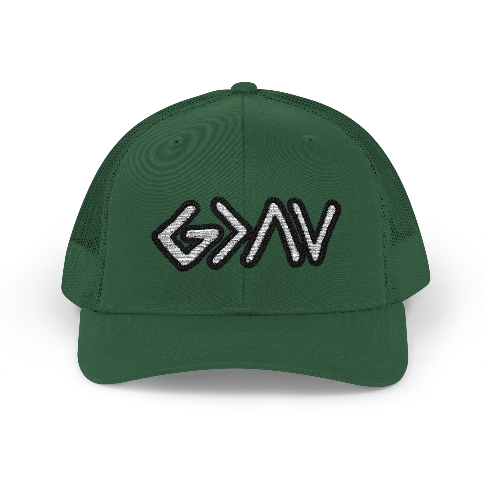 PR3PARED GOD>Ups & Downs Trucker Cap – Embroidered Snapback Mesh Hat