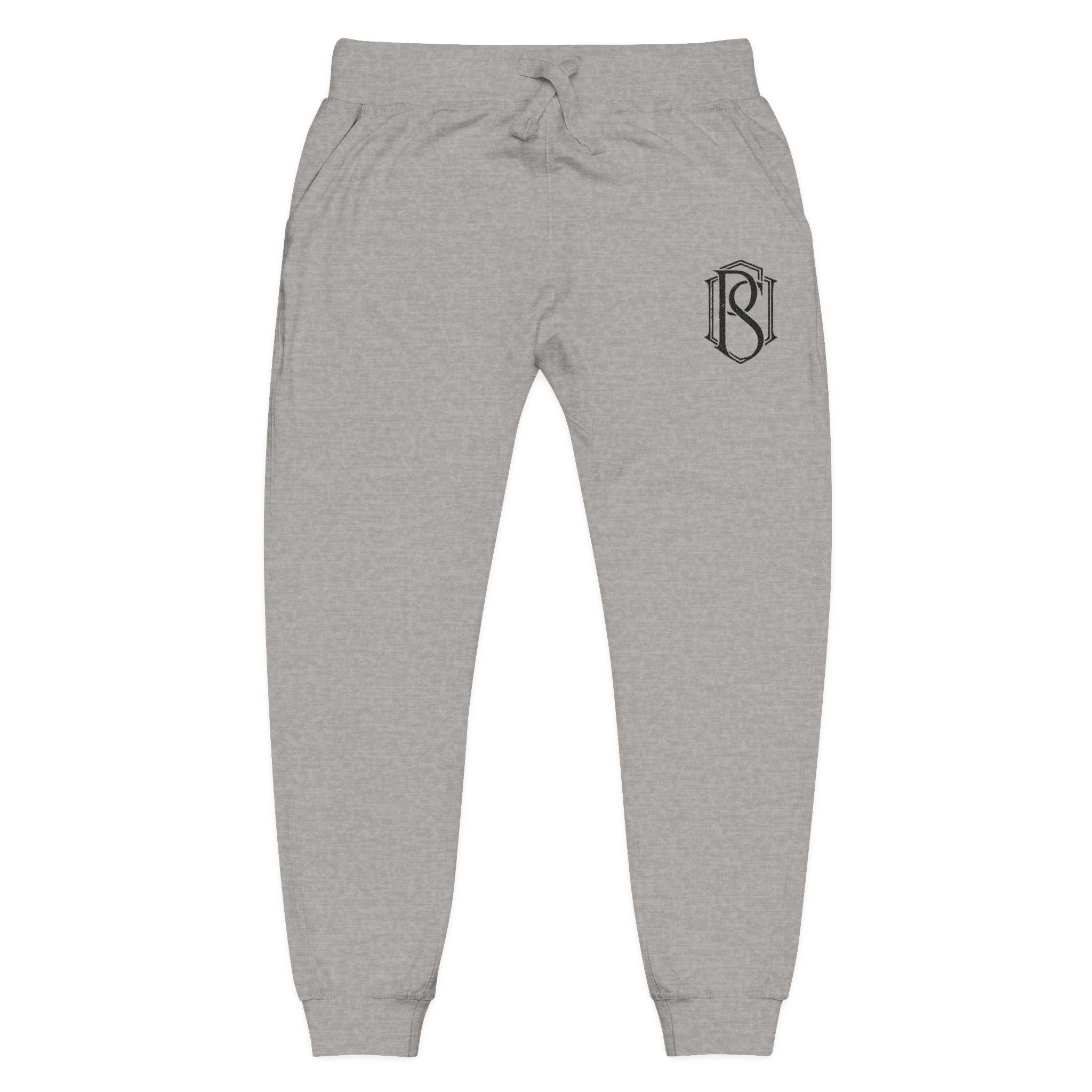 PR3PARED Embroidered Minimal Monogram Sweatpants —  Fleece Joggers