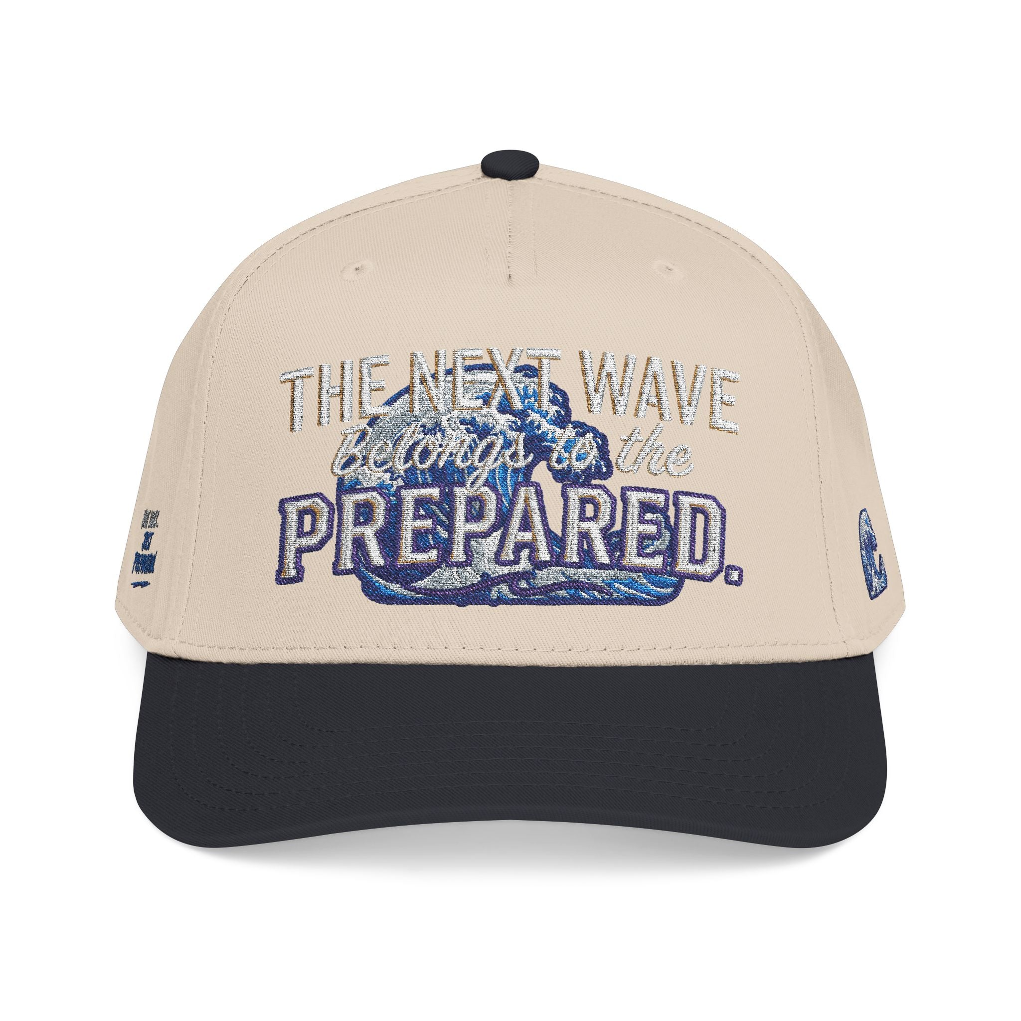 PR3PARED Wave Embroidered Baseball Cap — 'The Next Wave' Nautical Surf Hat