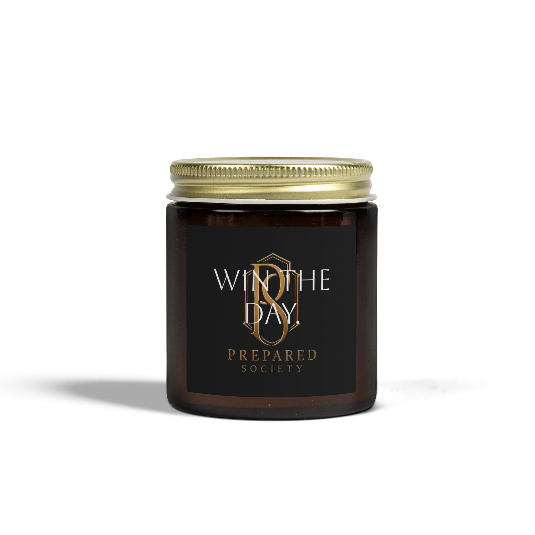 PR3PARED Coconut Apricot Scented Candle (4oz & 9oz) – 'Win the Day' Jar Candle