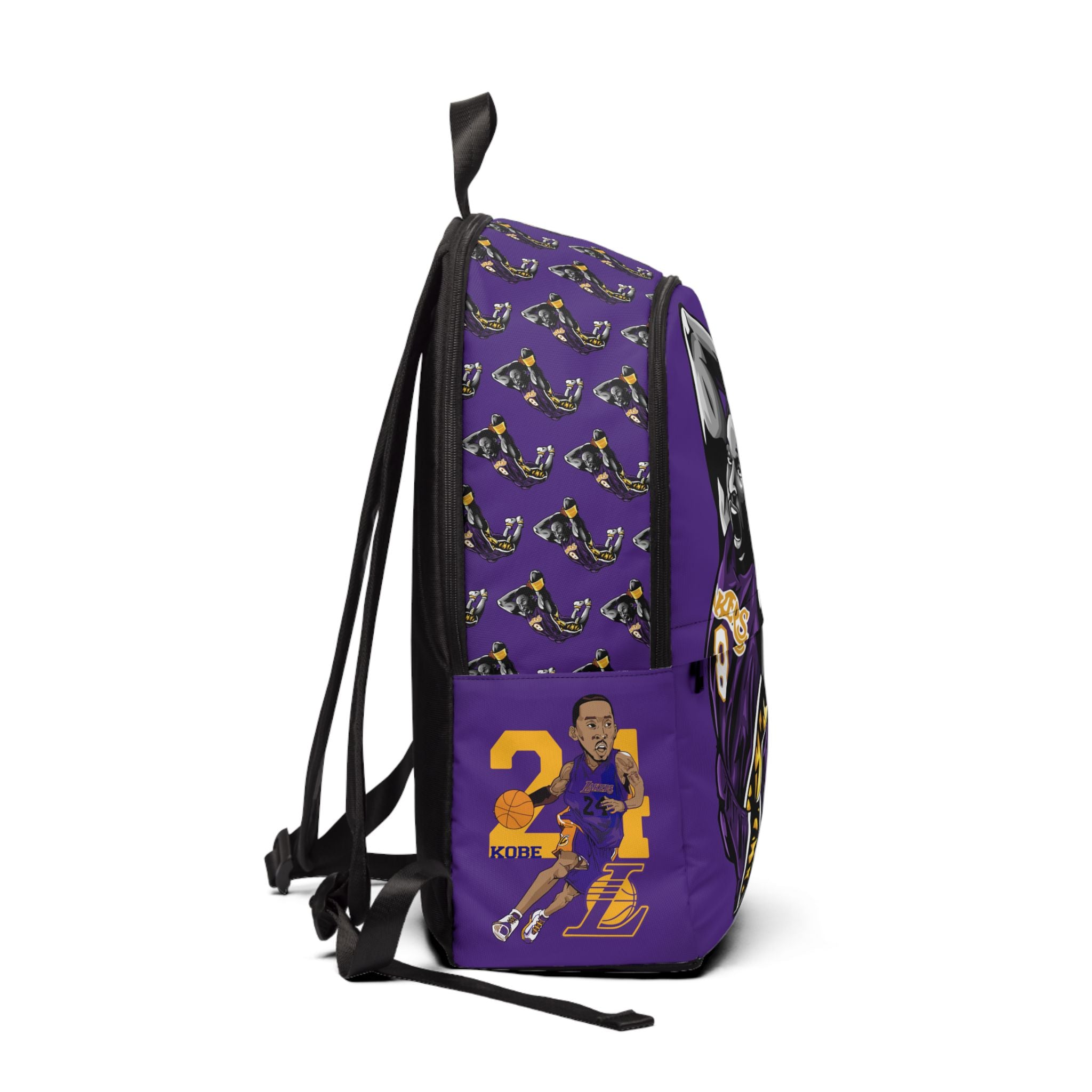 PS Bean Basketball Backpack, Sports Bag, Lakers Fan Gear, School Bookbag