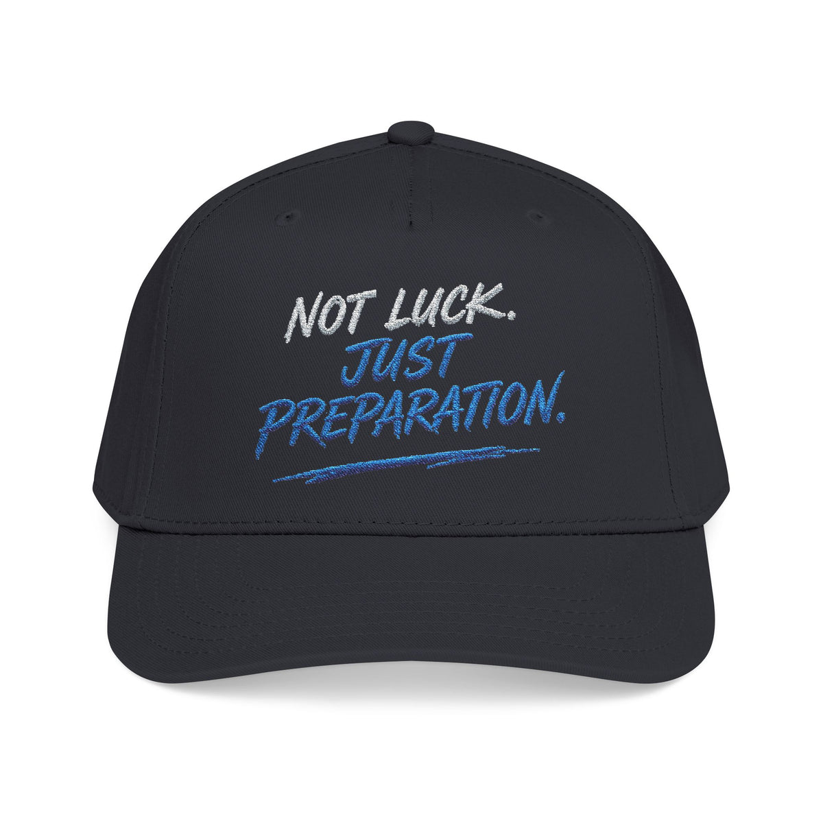 PR3PARED Mid Profile Baseball Cap - No Luck Just Prep Hat