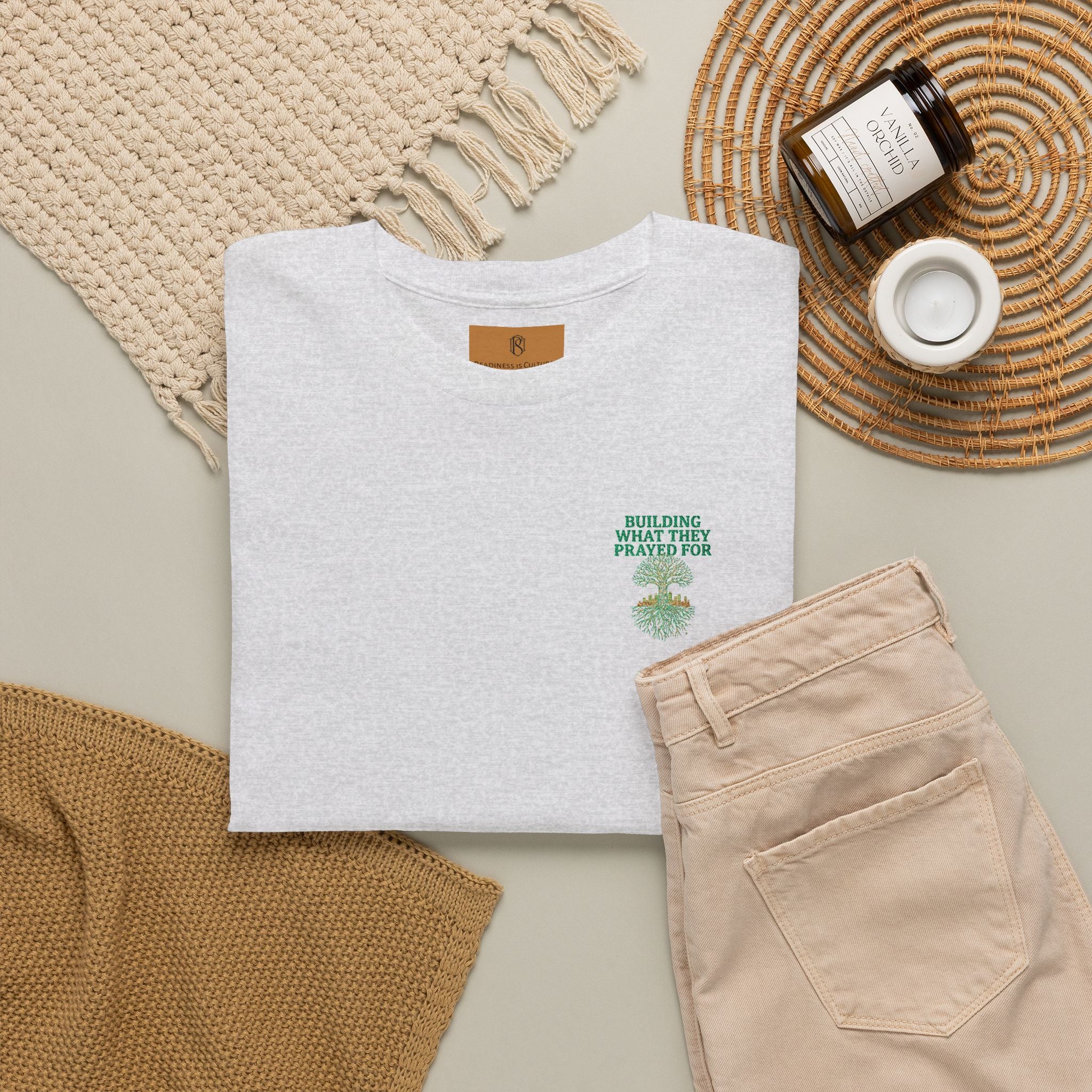 PR3PARED Embroidered Tee — “What They Prayed For” Graphic Cotton T-Shirt
